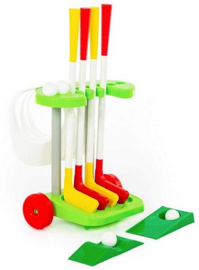 Polesie Minigolf-Set Golf-Set 14-tlg mit Golfschläger Golfbälle Kinder Spielzeug Kunststoff, (Set, 14-tlg)