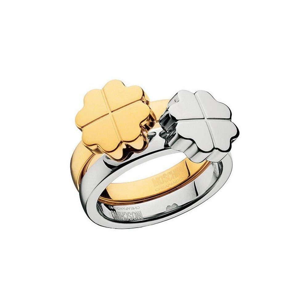 Moschino Fingerring MJ0051 (Set), Ringset in silber und gold, zwei separate Ringe | Fingerringe