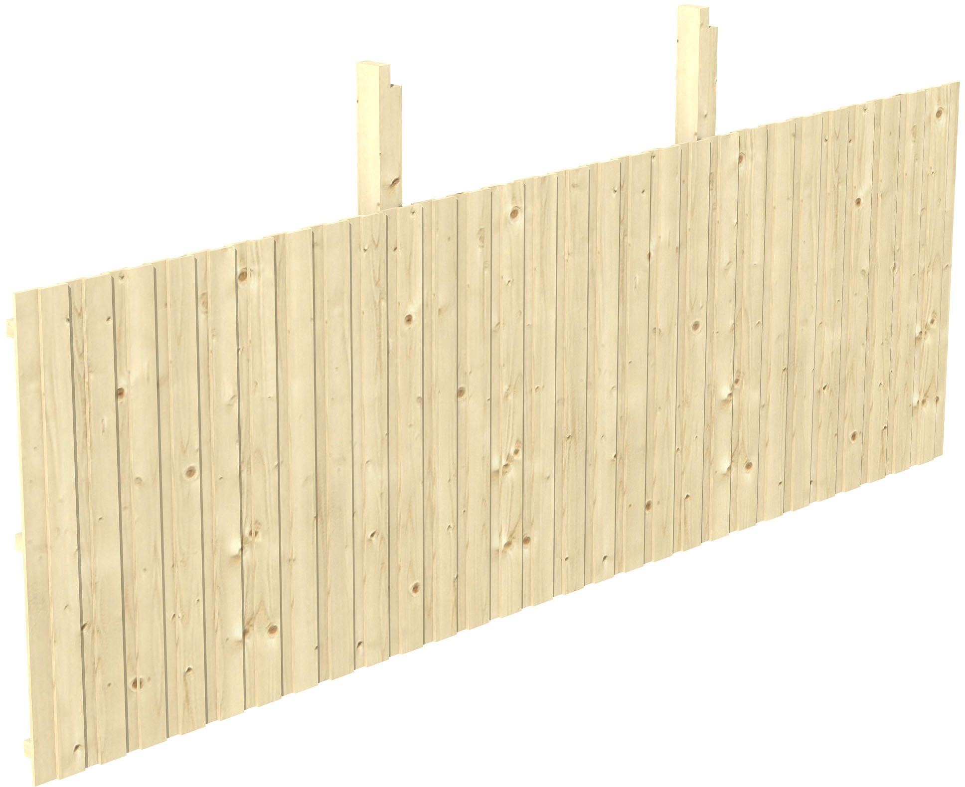 Skanholz Carport-Rückwand, BxH:550x180 cm, aus Deckeschalung 20x120mm