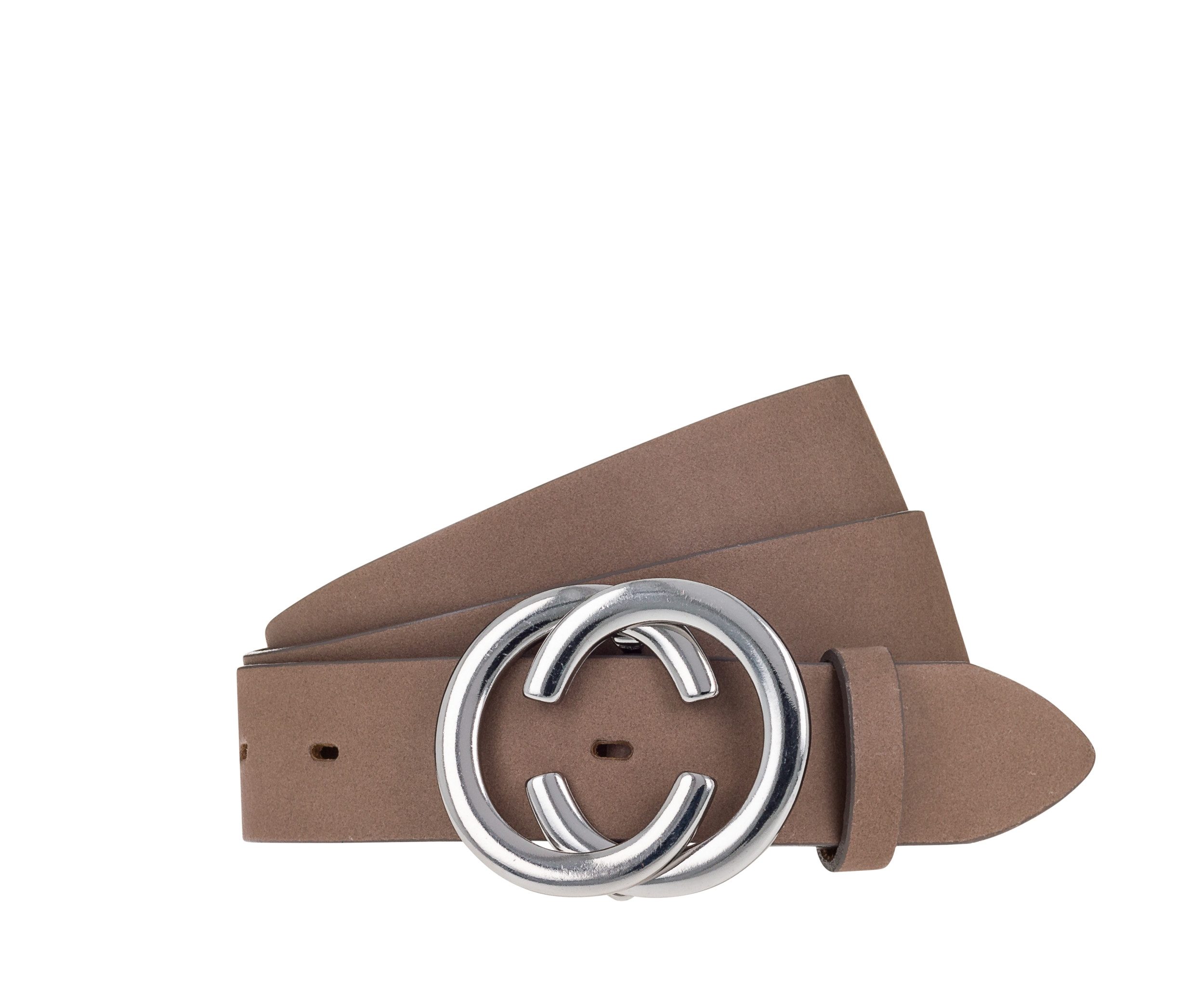 Vanzetti Ledergürtel 30 mm Ledergürtel grau taupe