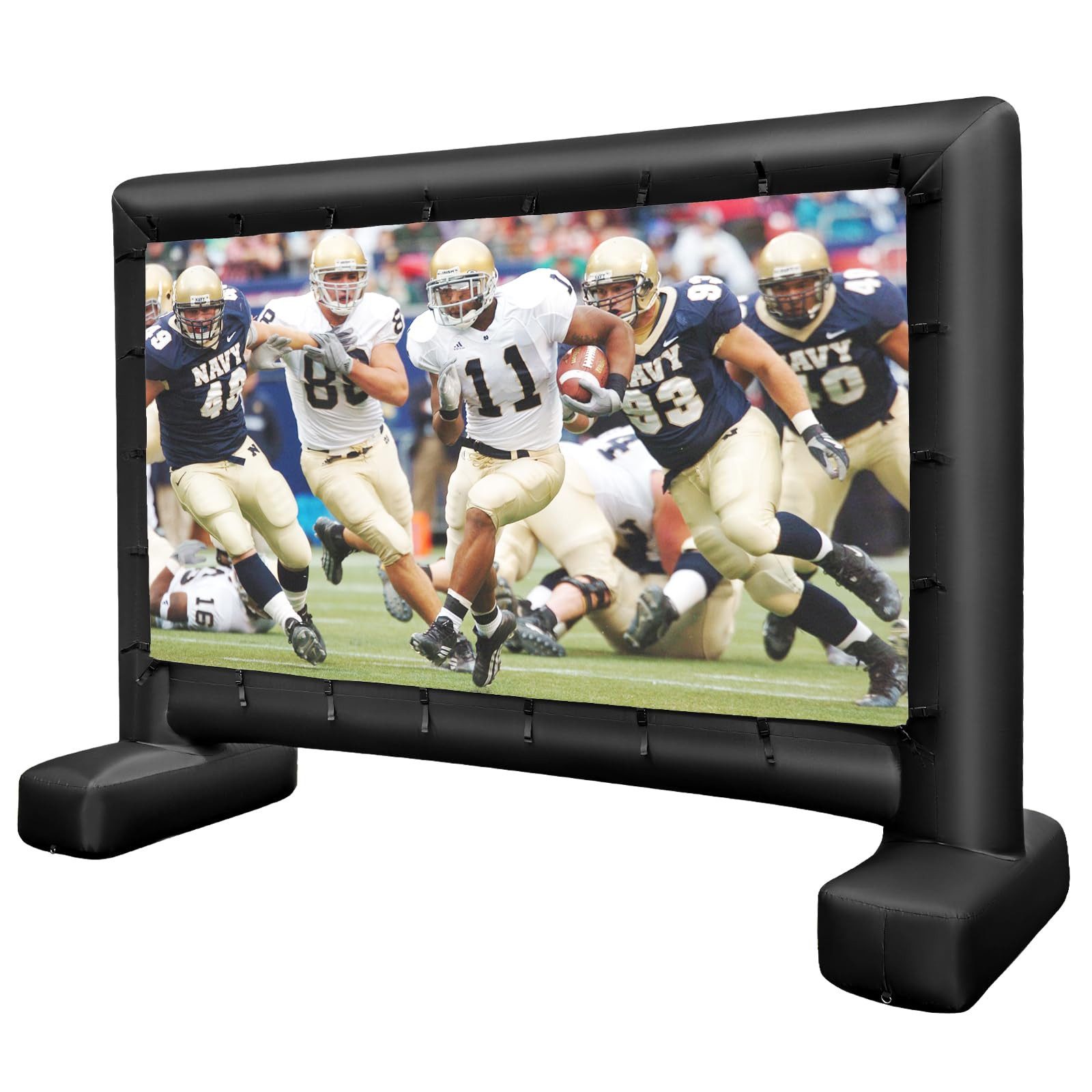 COSTWAY Leinwand aufblasbar, Projektionsleinwand 143 Zoll, 16:9, HD, 4K