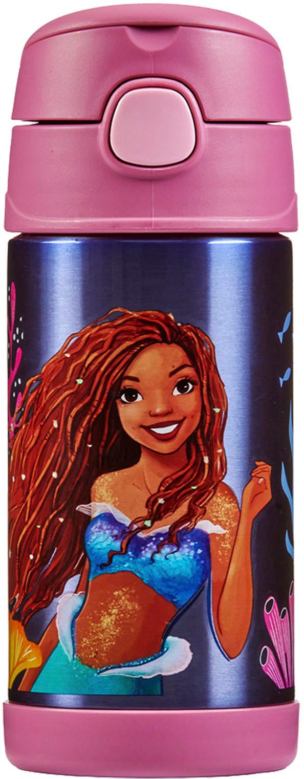THERMOS Isolierflasche FUNTAINER STRAW BOTTLE, doppelwandiger Edelstahl, spülmaschinenfest, 0,35l, mit Silikonstrohalm, absolut dicht