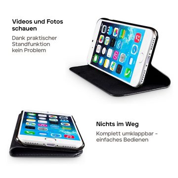 wiiuka Handyhülle suiit Hülle für iPhone 6 / 6s, Klapphülle Handgefertigt - Deutsches Leder, Premium Case