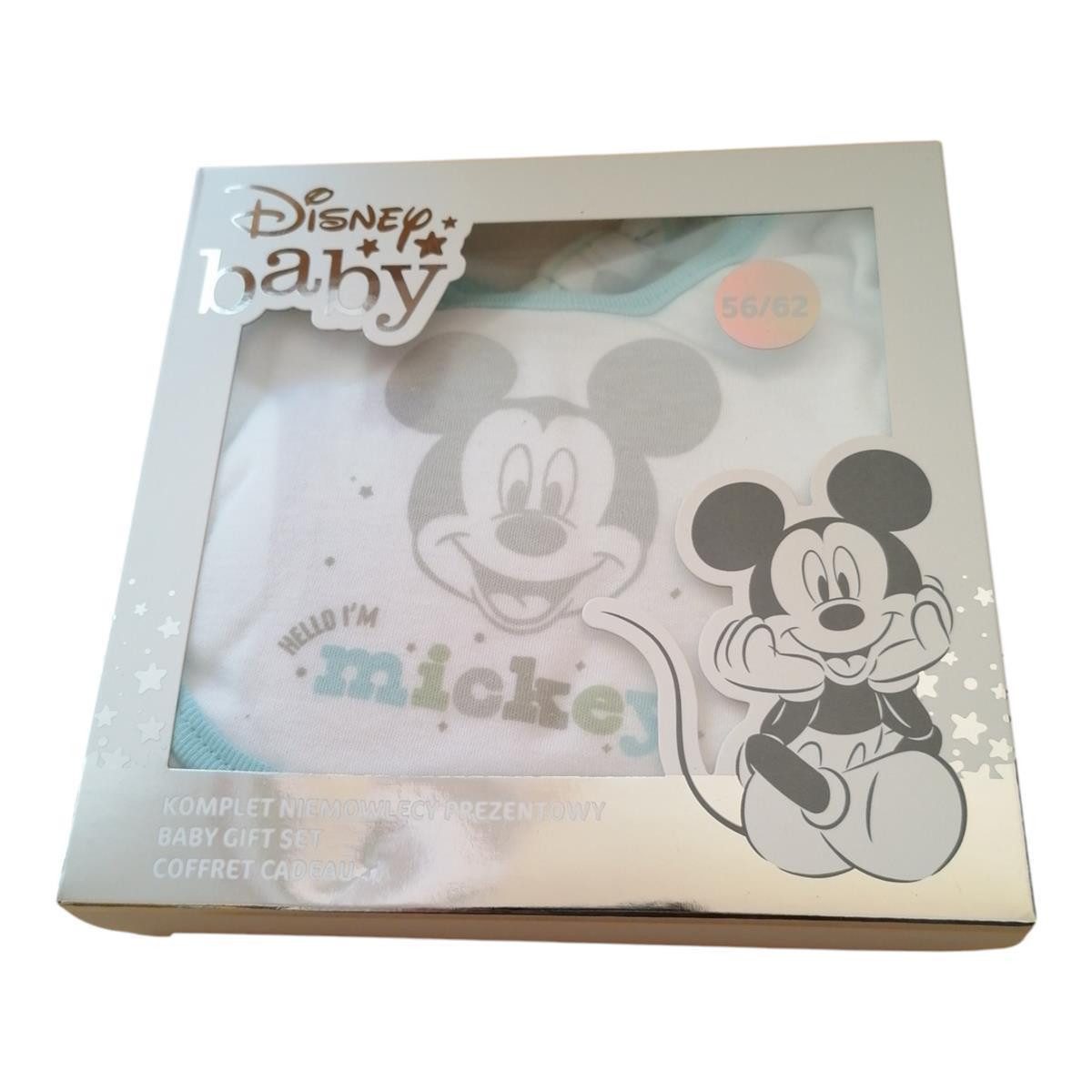 Shirt & Hose 4-teiliges Baby-Bekleidungs-Set "Minnie/Mickey Mouse", Geschenkbox