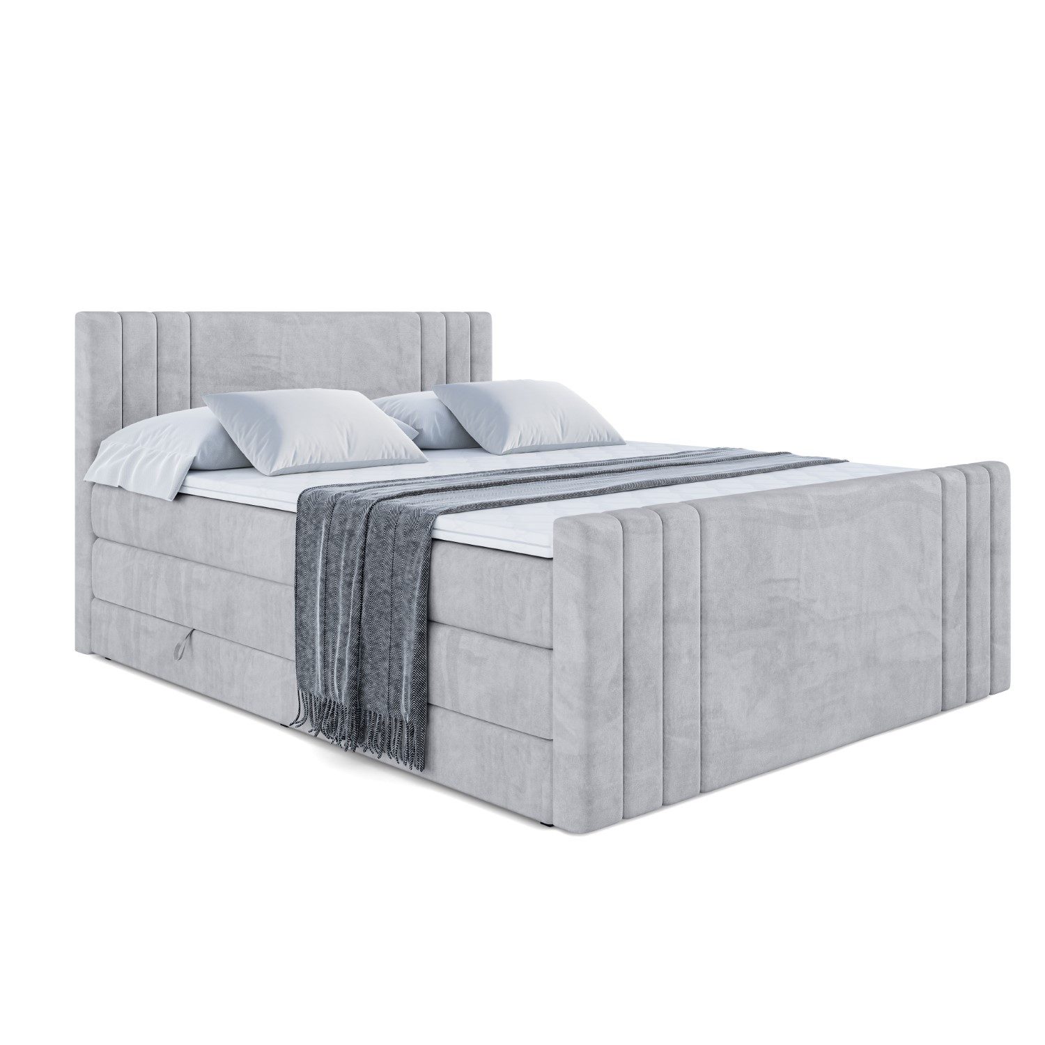 ALTDECOR Boxspringbett IDRIKO-Z KING (Multipocket-Matratze H4, günstig online kaufen