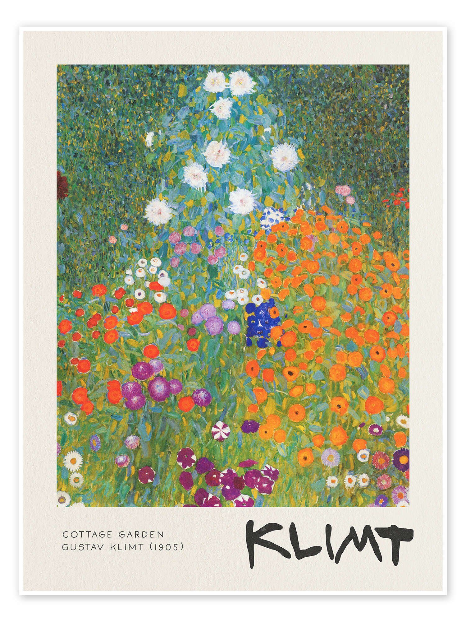 Posterlounge Wandbild Bauerngarten, 1905, Gustav Klimt, erhältlich als Poster, Leinwandbild, Wandsticker oder Acrylglasbild