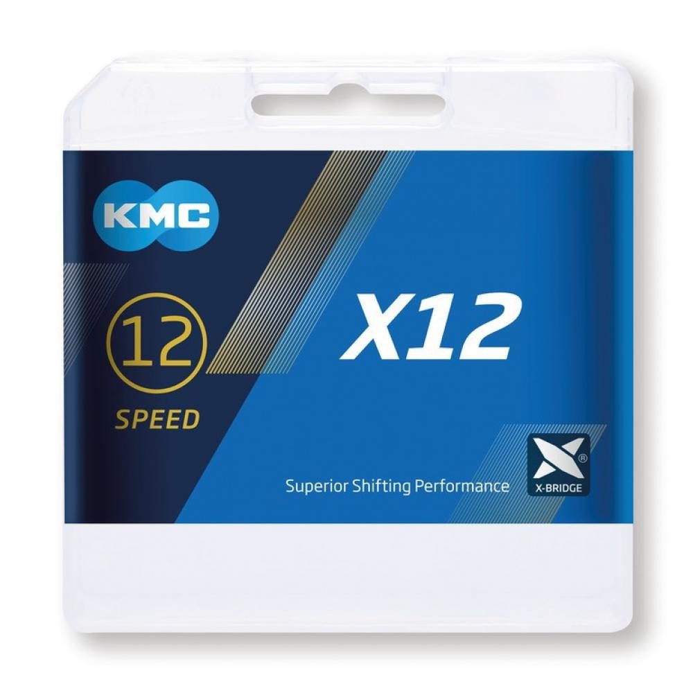 KMC Fahrradkette KMC Kette X12 Ti-N Gold/Black 1/2\" x 11/128\" 126 Glieder 12-fach