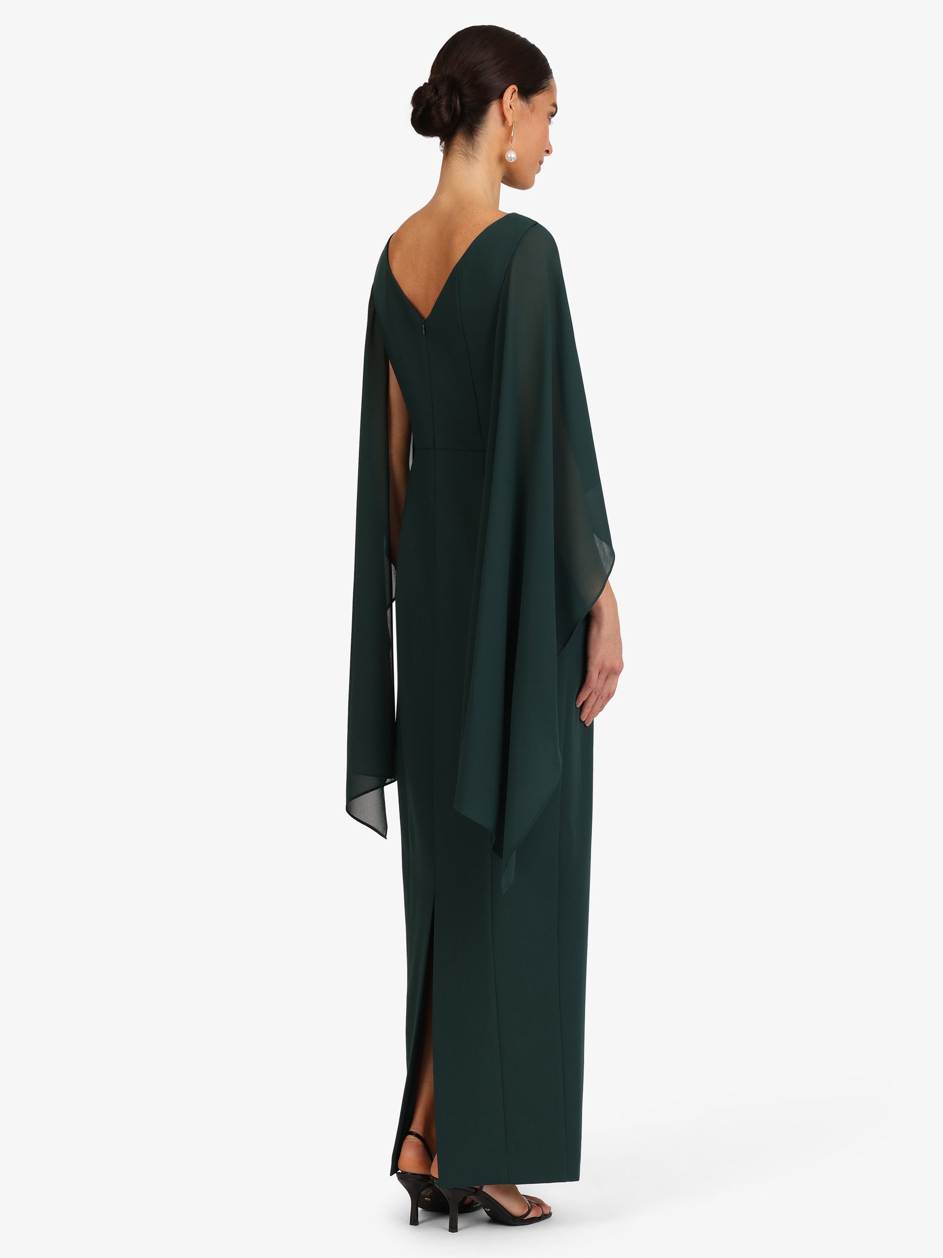 Kraimod Abendkleid mit Tüllärmeln und tiefem Rückenausschnitt