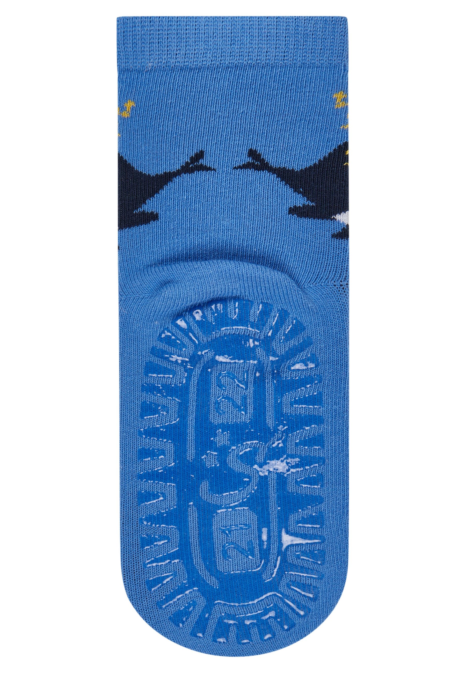 Sterntaler® ABS-Socken Fliesen Fitzer SUN Wal Fliesen Flitzer SUN Wal, rutschfest, weich & atmungsaktiv