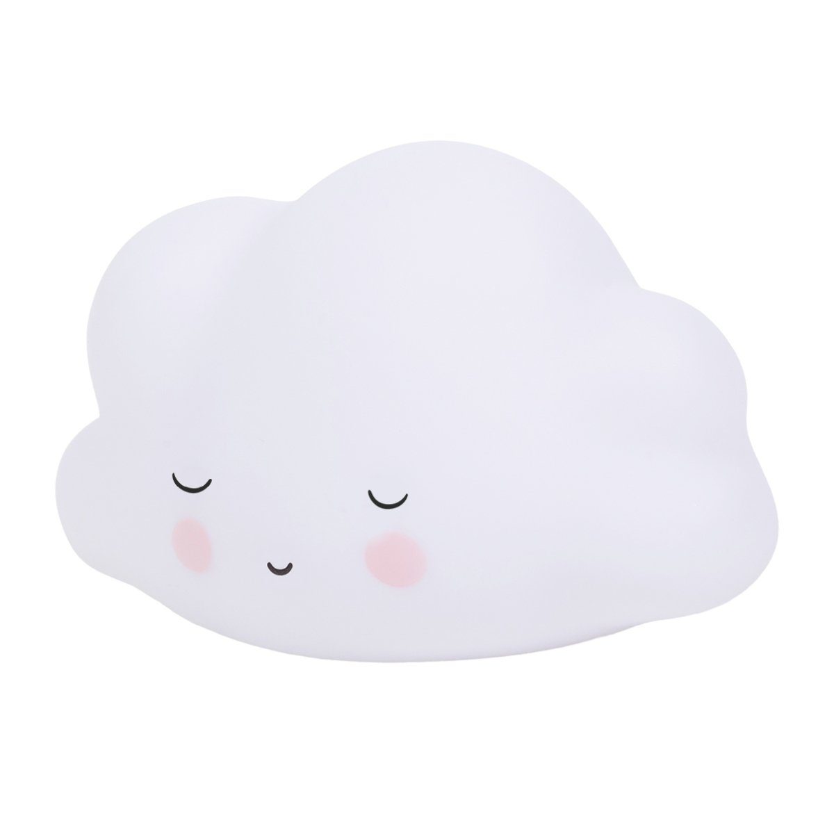 A Little Lovely Company Nachtlicht kleines Nachtlicht schlafende Wolke im niedlichem Wolkendesign, LED fest integriert