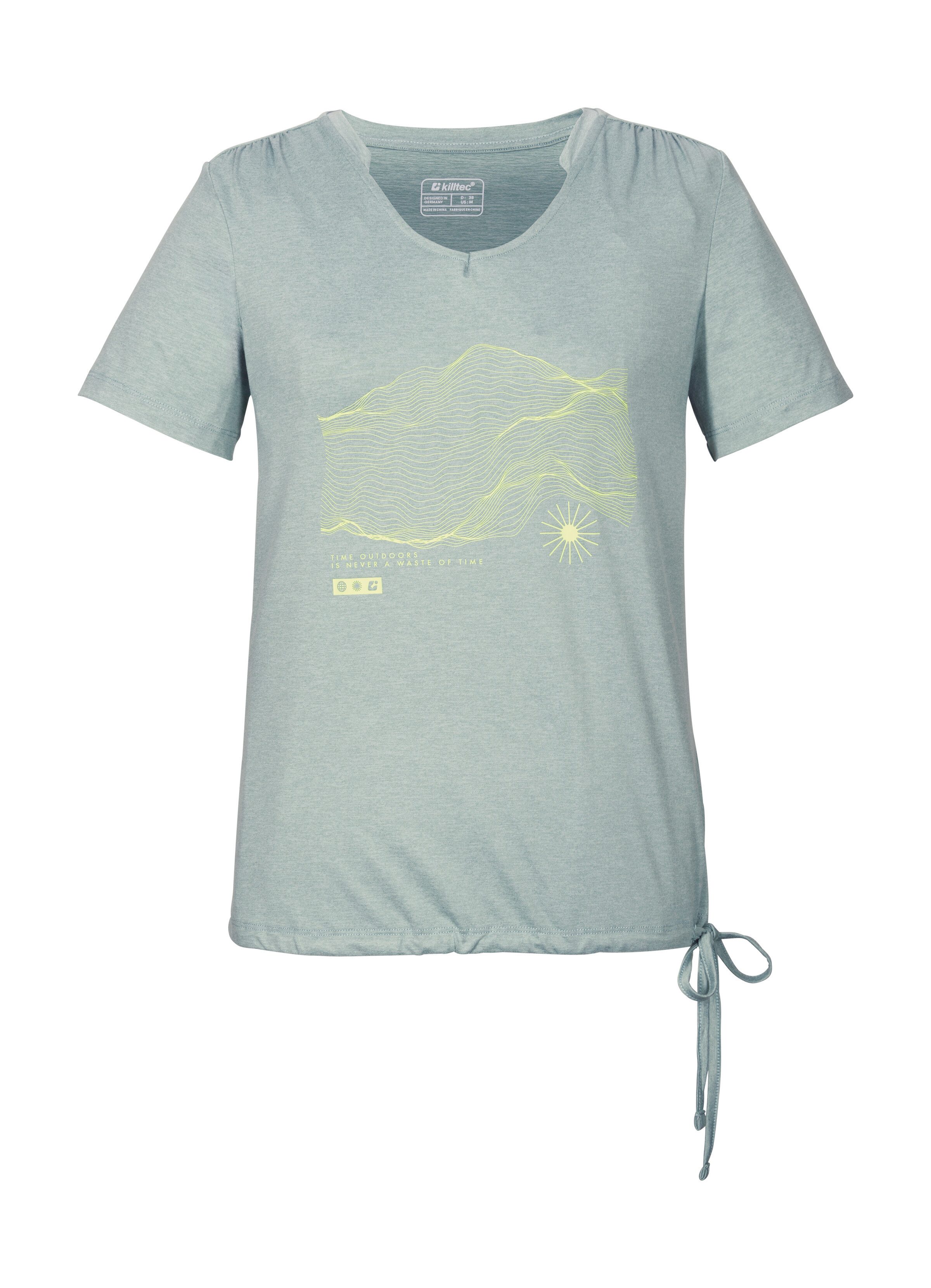 Killtec T-Shirt KOS 497 WMN TSHRT Weiches, strapazierfähiges Funktionsshirt mit Kordelzug