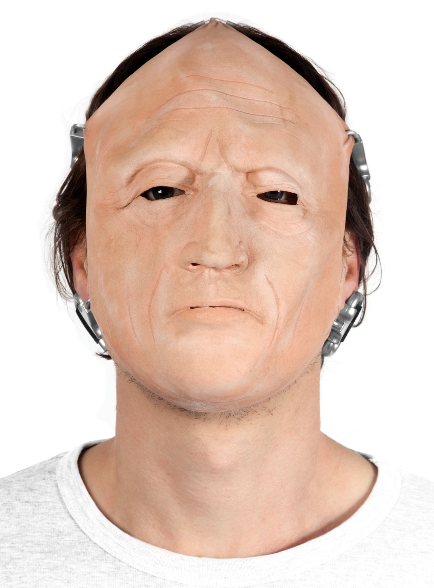 Paper Magic Verkleidungsmaske Saw Jigsaw Tobin Bell - Halloween Fasching Maske, Original Maske aus den Saw-Filmen
