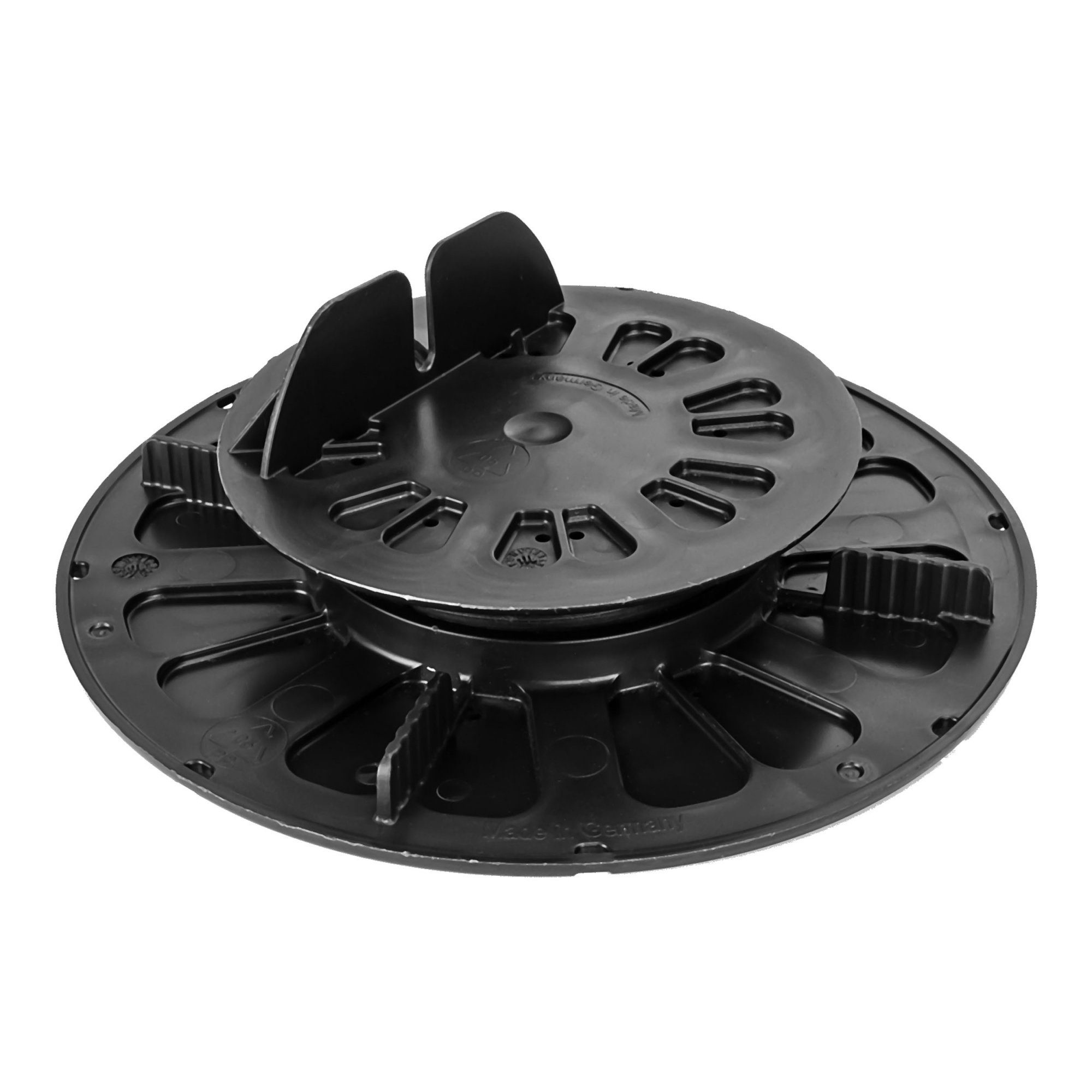 Gartenwelt Riegelsberger Stellfuß PREMIUM Terrassenlager Holz WPC ALU Stelzlager Balkenlager verstellbar