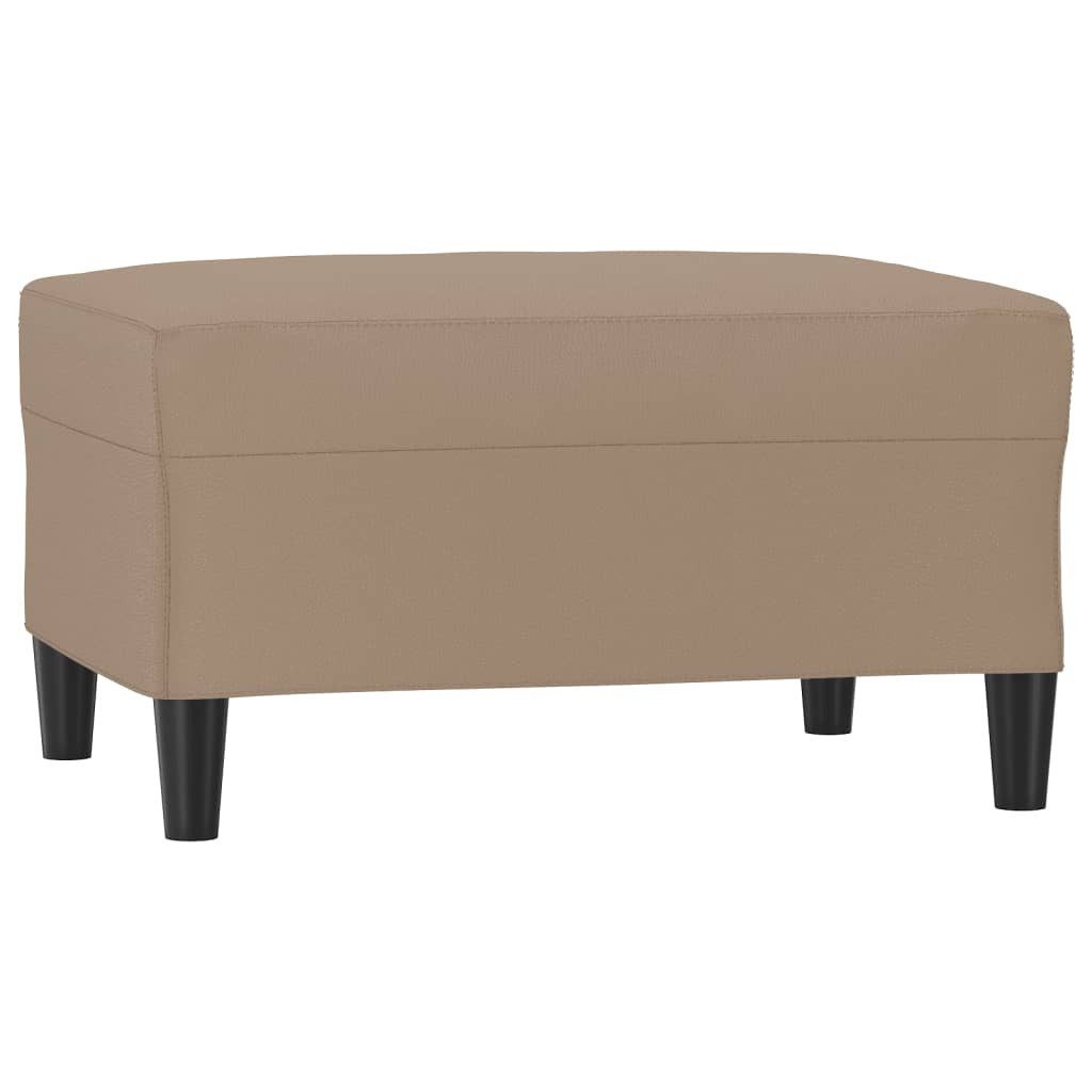 vidaXL Polsterhocker Fußhocker Cappuccino-Braun 70x55x41 cm günstig online kaufen