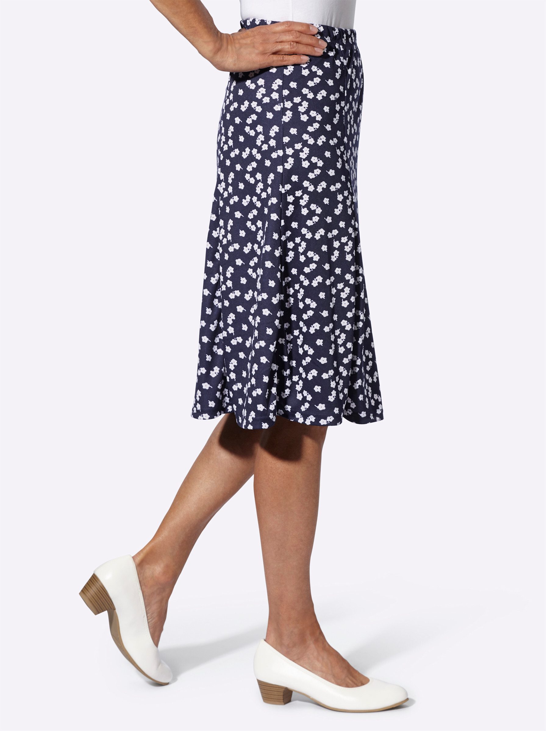 Sieh an! A-Linien-Rock Jerseyrock . günstig online kaufen