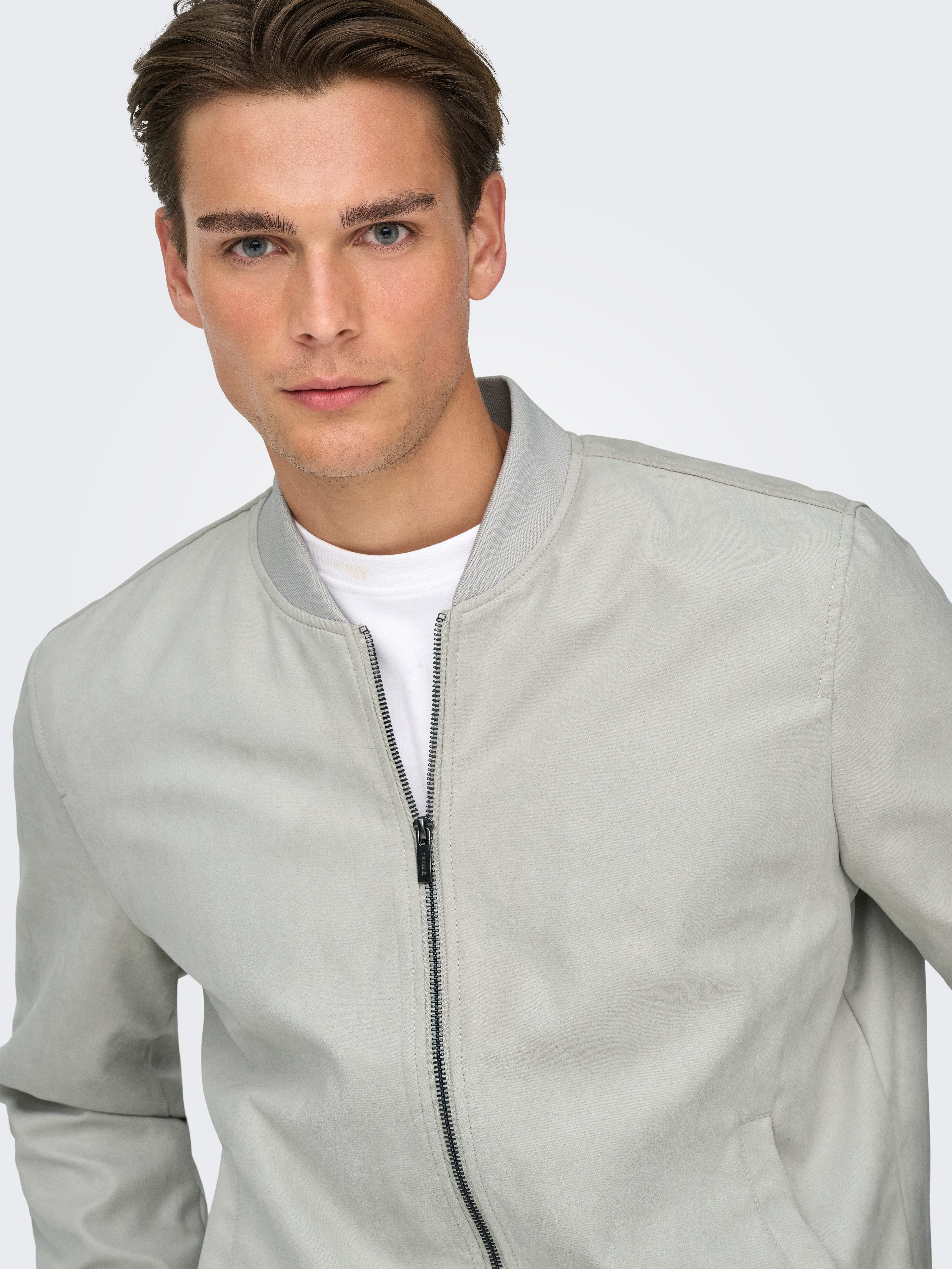 ONLY & SONS Blouson ONSLUCAS FAKE SUEDE BOMBER OTW Polyester, regular fit