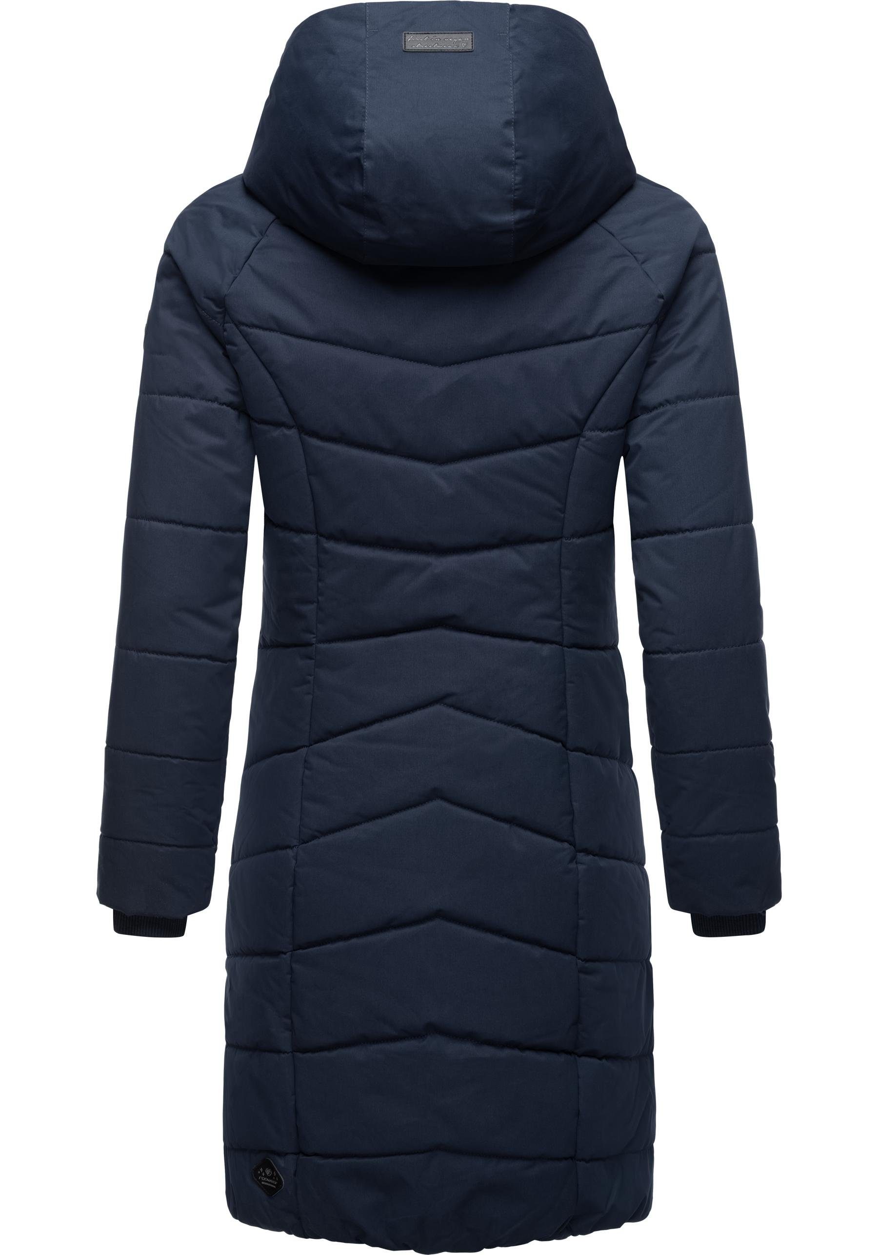 Ragwear Steppmantel Dizzie Coat Wasserdichter Winterparka mit gefütterter Kapuze