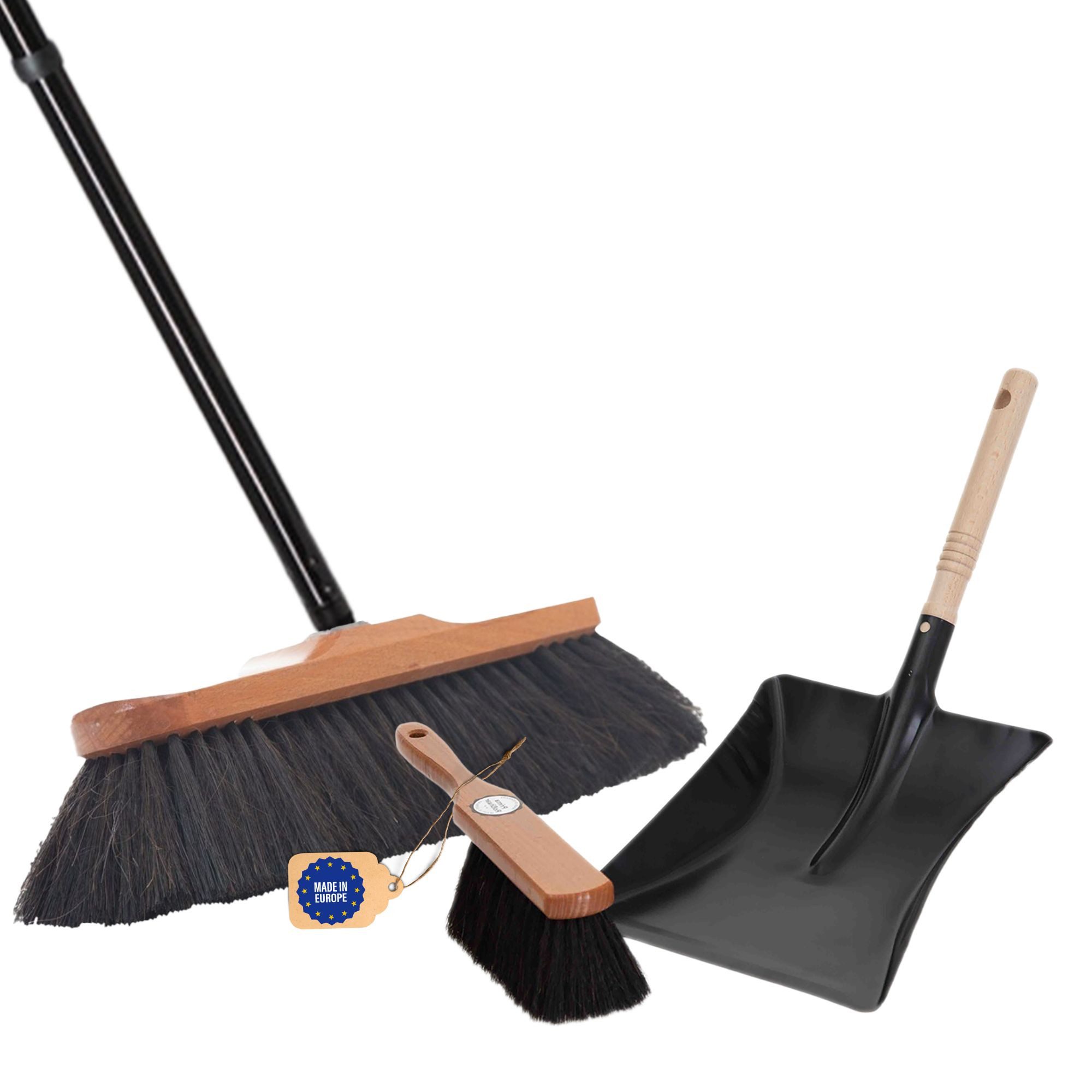 Novaliv Метла для пыли - (1-St), Веникиkopf mit Stiel und Handfeger mit Kehrschaufel