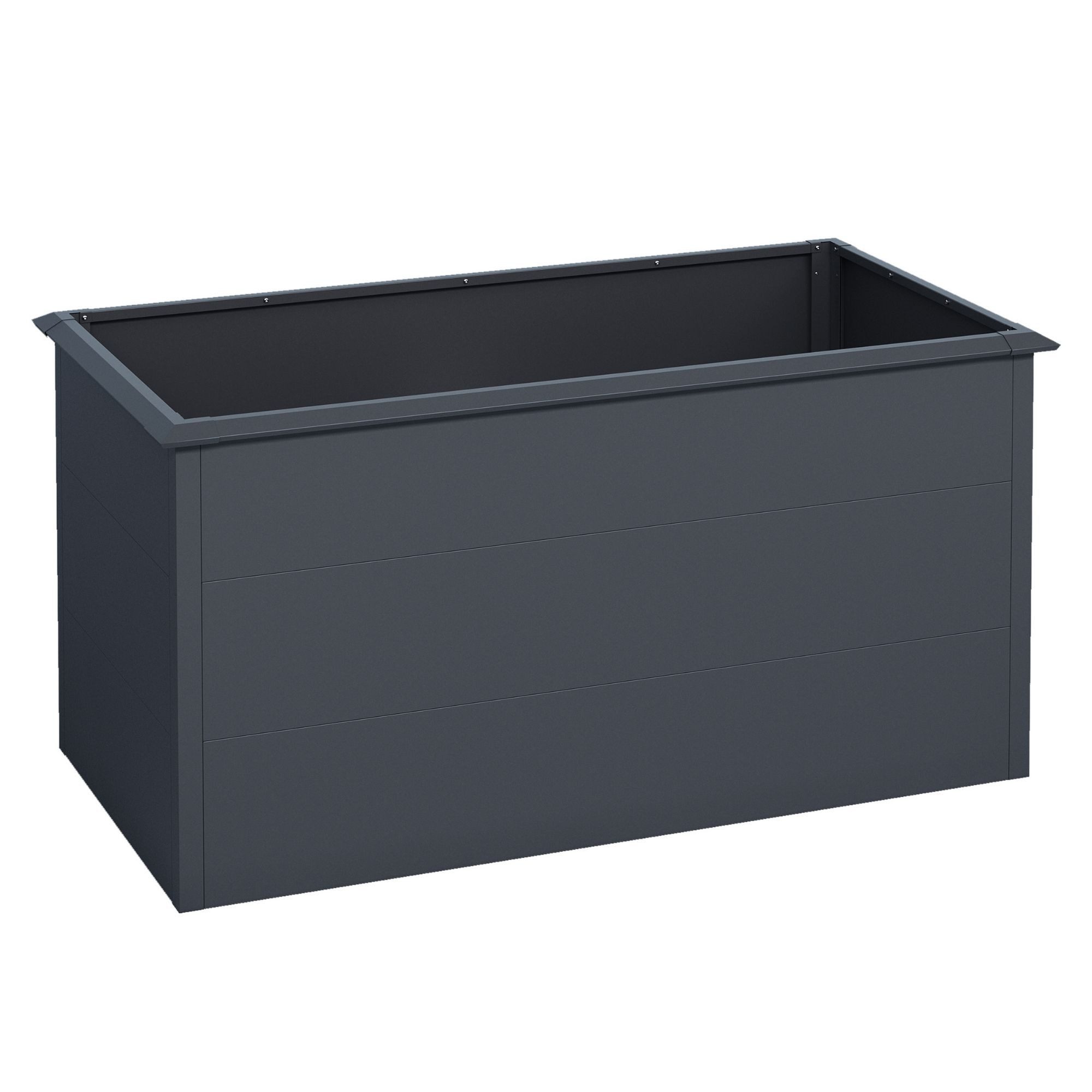 osoltus Hochbeet-Profil osoltus Hochbeet mit Schneckenkante Stahl Anthrazit 7016 150 x 75 x