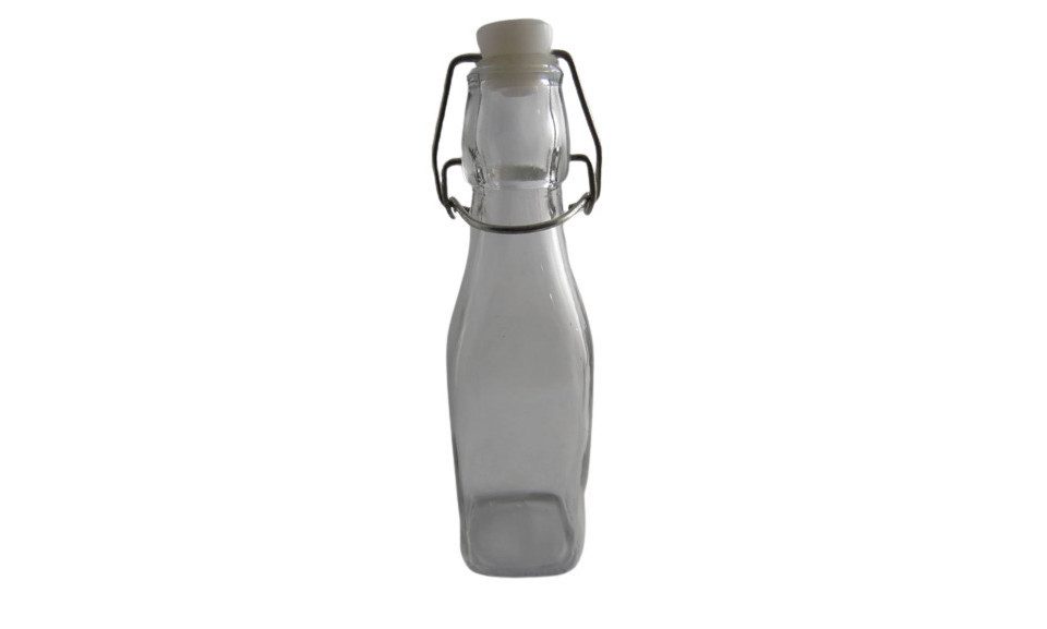 Omega Einmachglas Omega Drahtbügelflasche 250 ml 5,5x5,5x20 cm, Metall