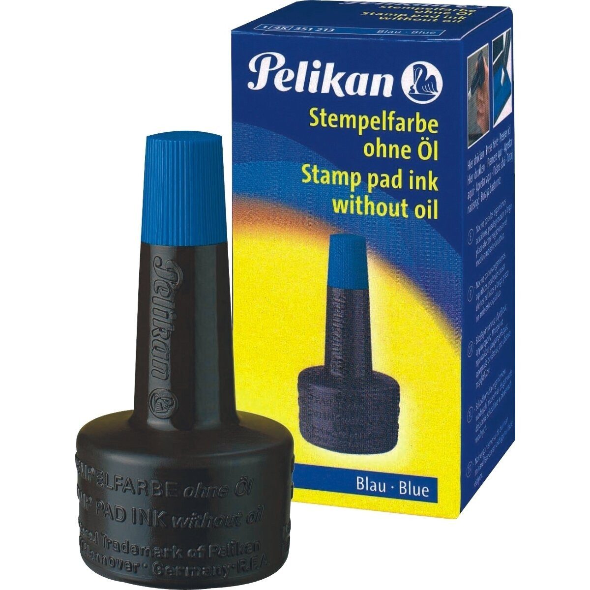 Pelikan Stempel Stempelfarbe ohne Öl blau