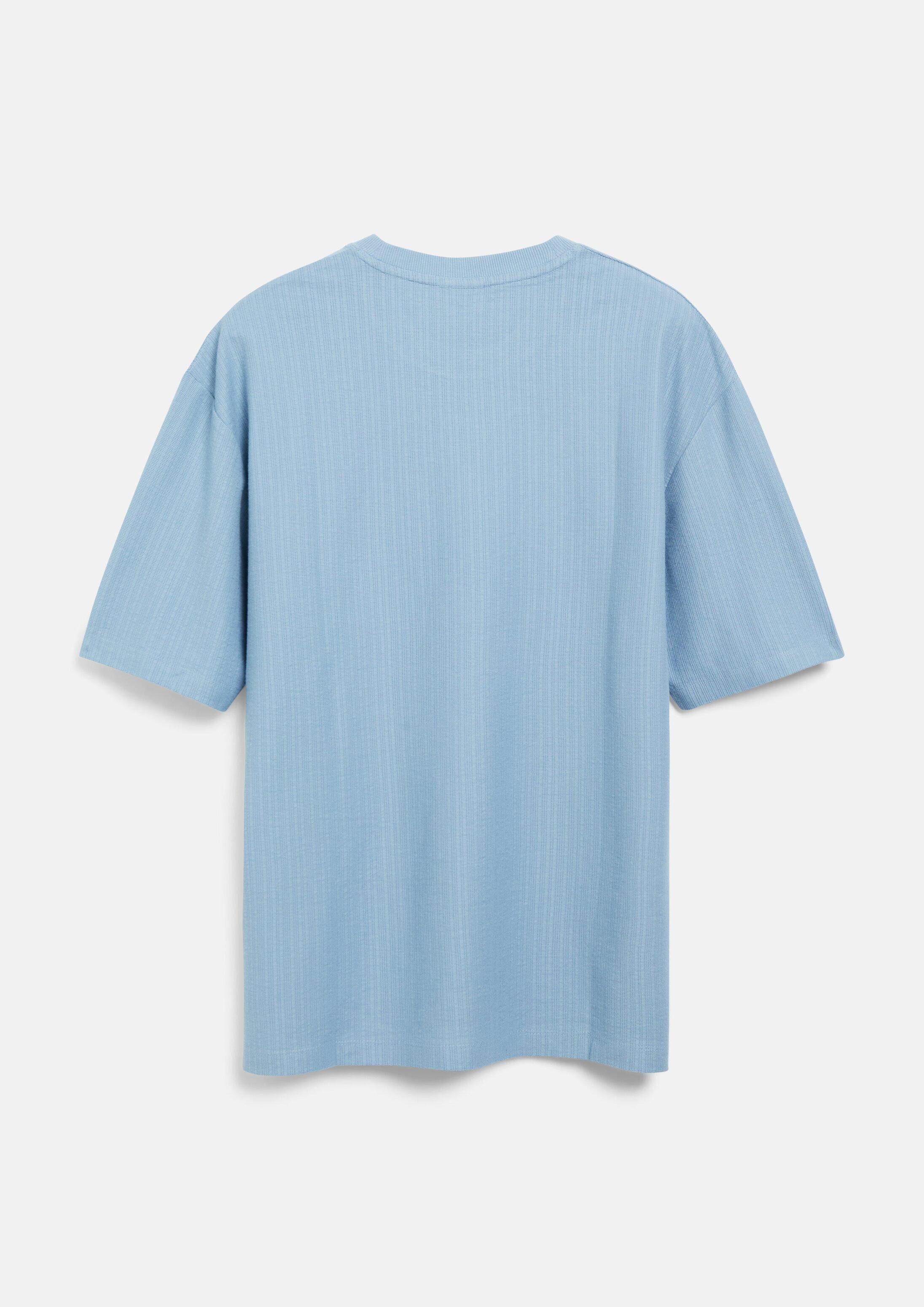 s.Oliver Kurzarmshirt T-Shirt T-Shirt mit Ripp-Struktur im Modern Fit