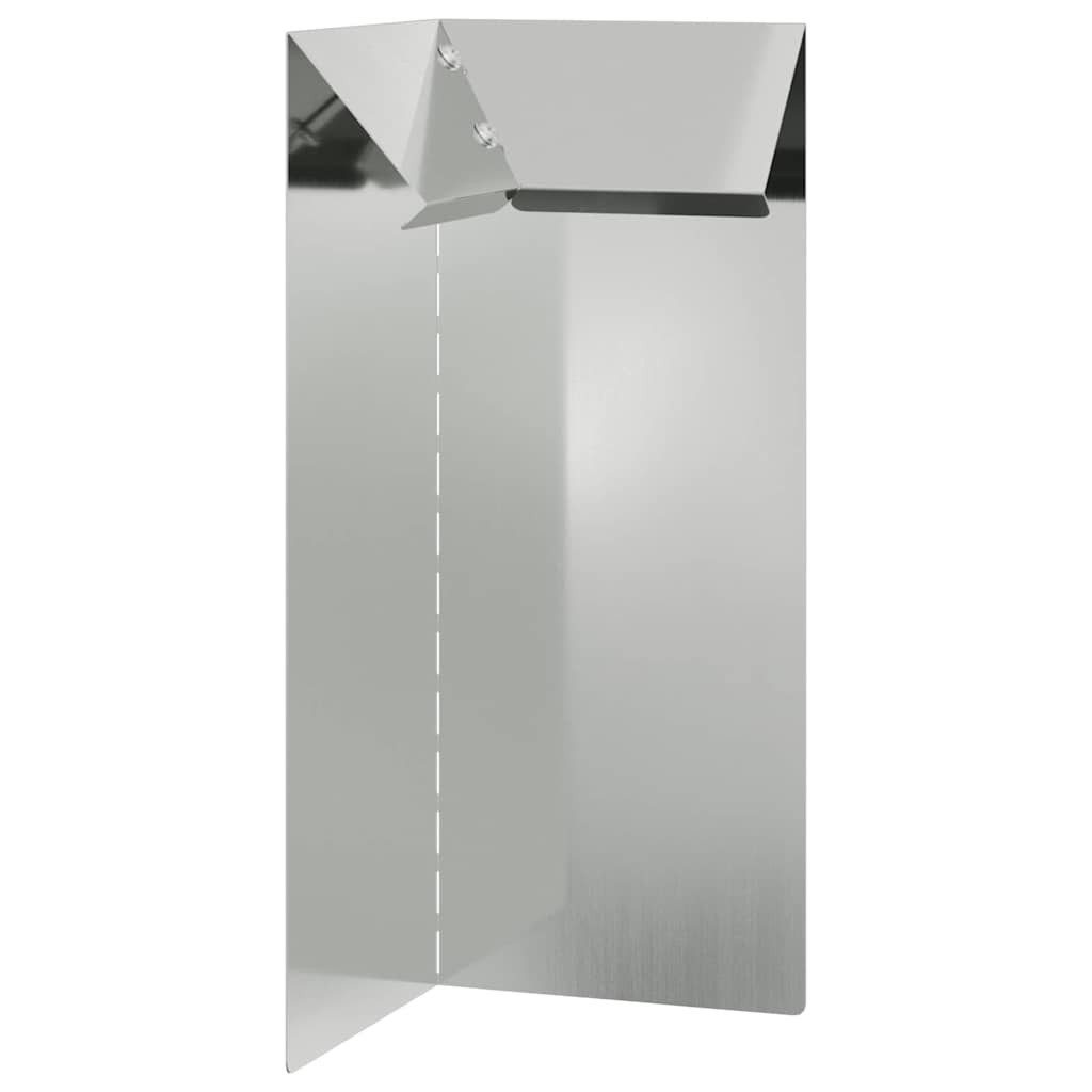 vidaXL Beetumrandung Schneckenzaun 10 x 10 x 25 cm Verzinkter Stahl Silber