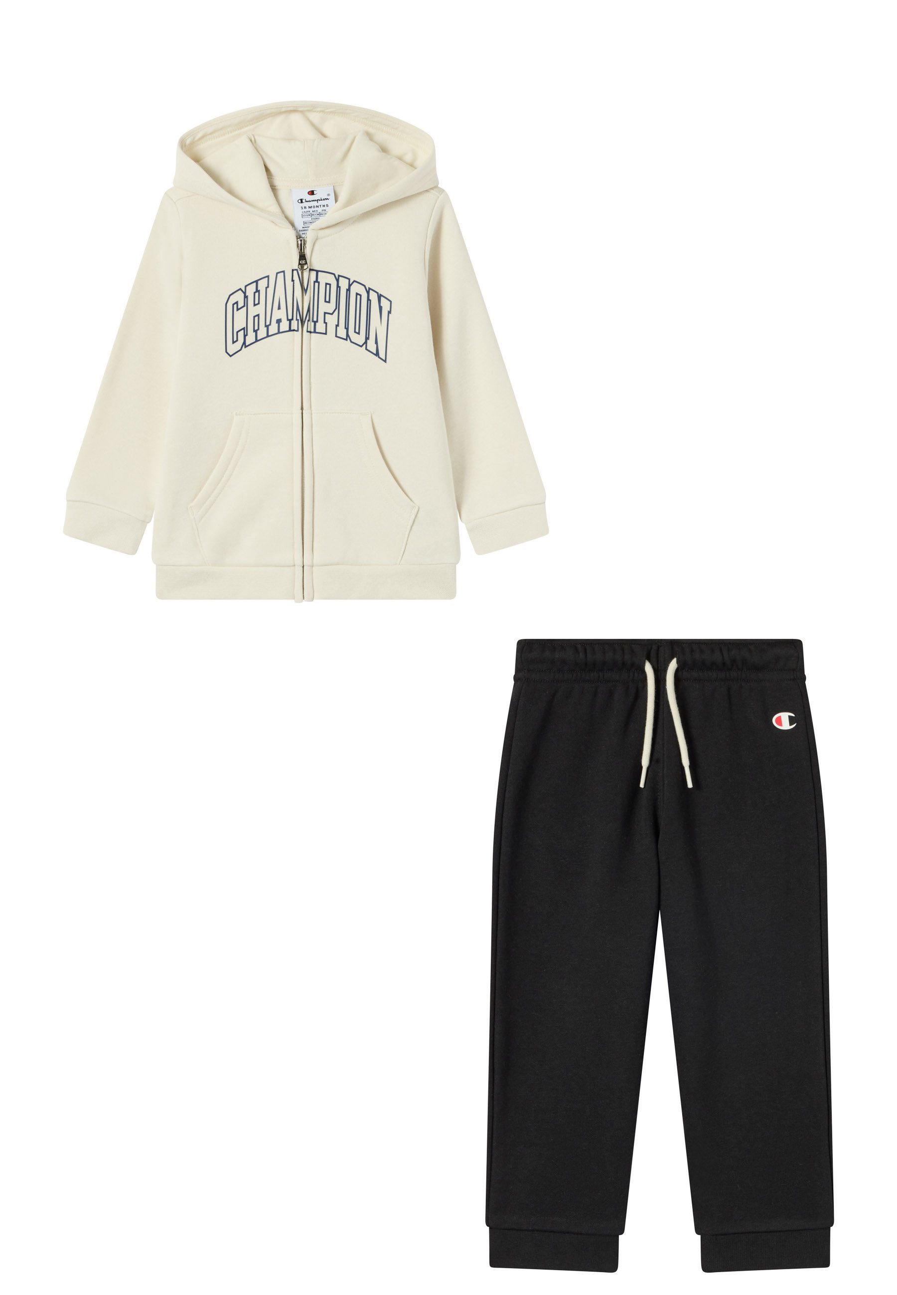 Champion Jogginganzug, mit Kapuze, aus Baumwolle und Polyester, mit elastischen Bündchen