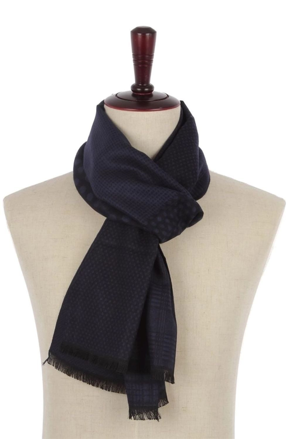 Fashion Scarf World Schal Eleganter Herren-Schal mit Mixmuster, Hochwertige Verarbeitung mit Liebe zum Detail