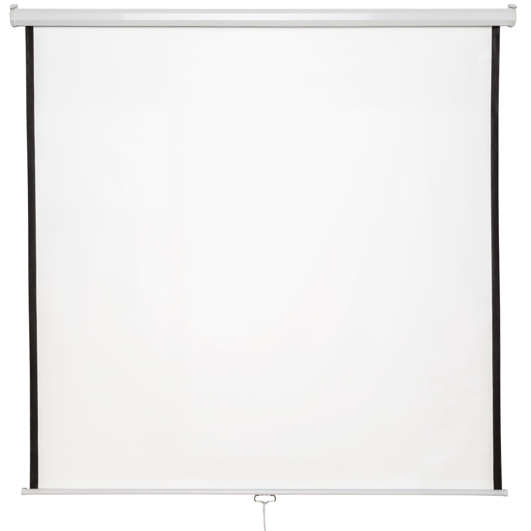 tectake Beamer-Leinwand Deckeneinbauleinwand (ausziehbar)