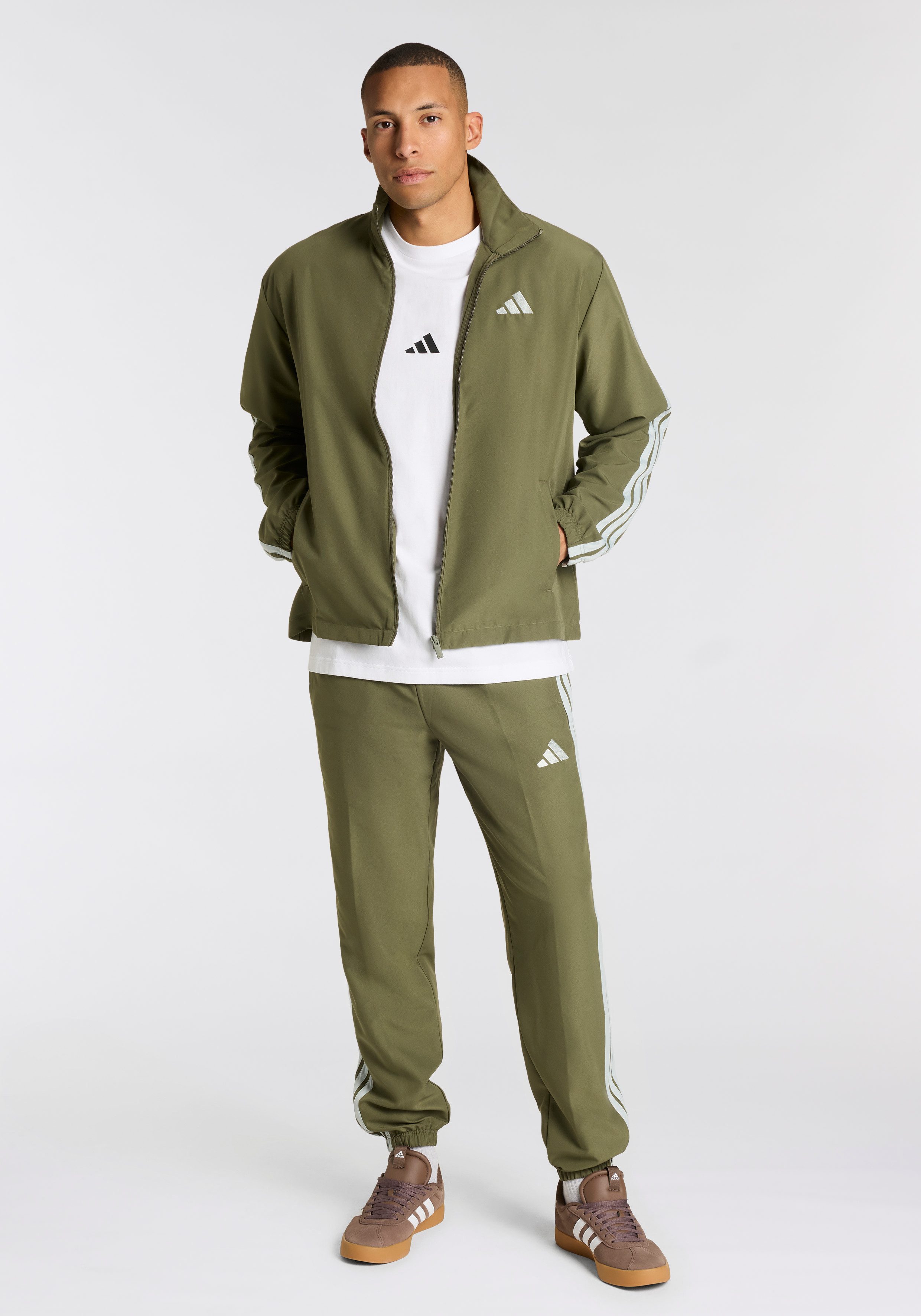 adidas Sportswear Trainingsanzug M 3S WV TT TS (2-tlg), zweiteiliges Set, a günstig online kaufen