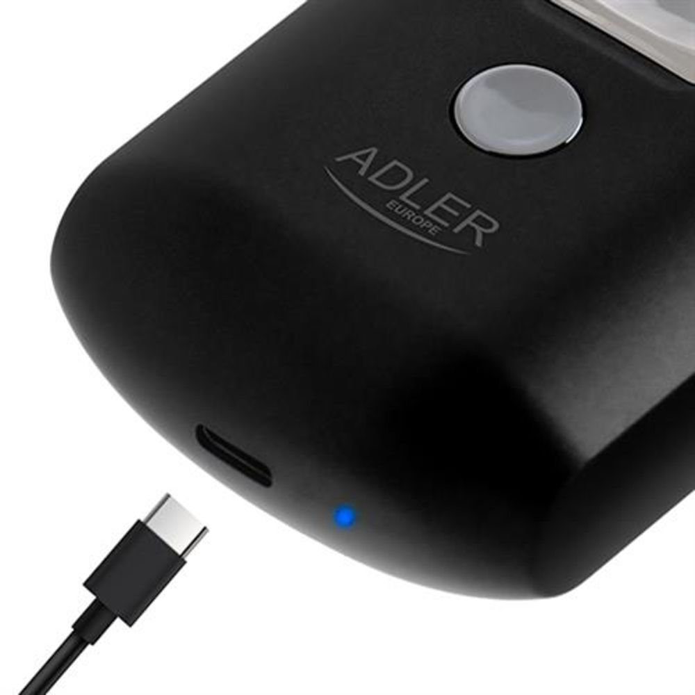 Herrenrasierer Reisen USB 2936, Elektrorasierer Kabellos AD mit Akku Netzkabel Reiserasierer Adler