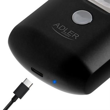 Adler Elektrorasierer AD 2936, Reiserasierer USB Herrenrasierer Reisen Kabellos Akku mit Netzkabel