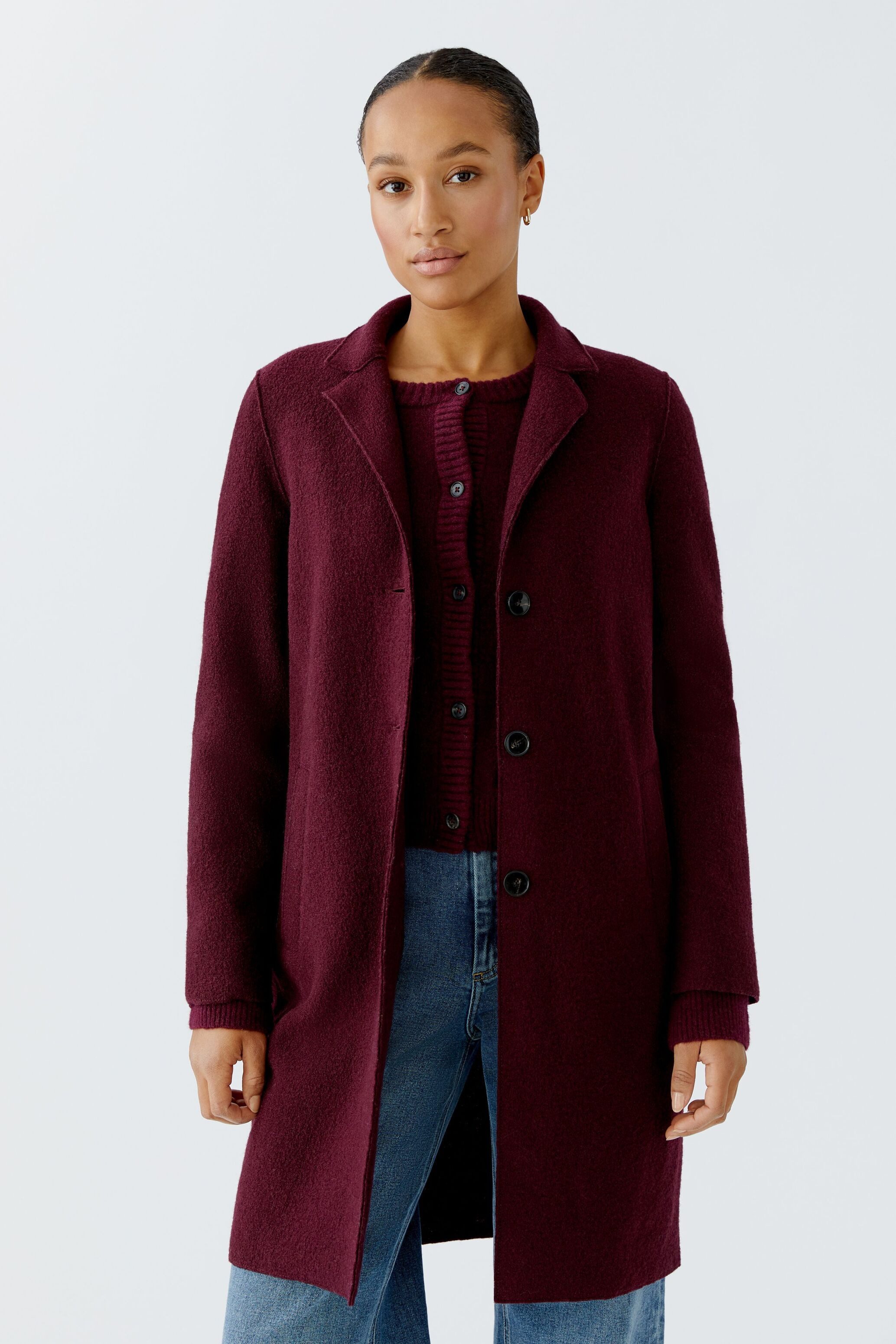 Oui Wollmantel MAYSON Mantel Boiled Wool günstig online kaufen