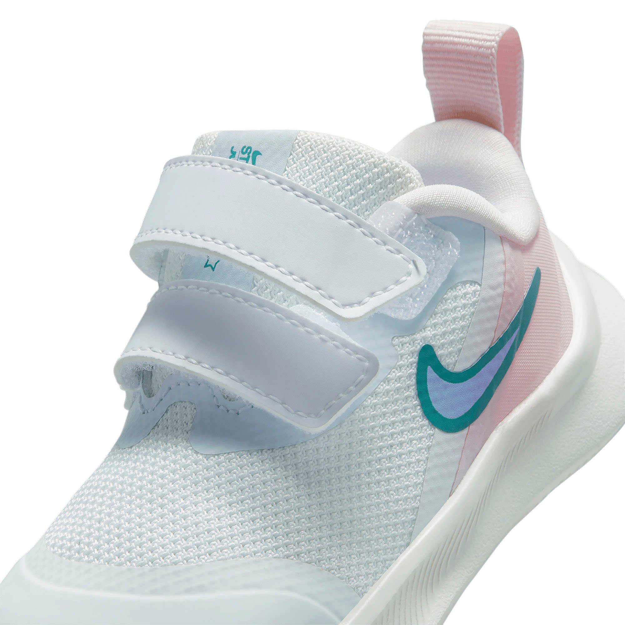 (TD) Nike STAR RUNNER Klettverschluss mit 3 Laufschuh weiß