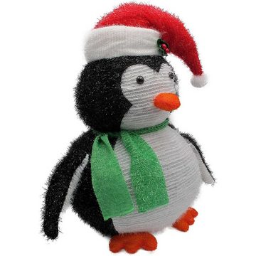 Raburg LED Dekofigur Deko-Pinguin mit LEDs - Glitzer Pop-Up XL, Weihnachtsfigur, für Weihnachten mit 60 warmweißen LEDs, 65 cm hoch