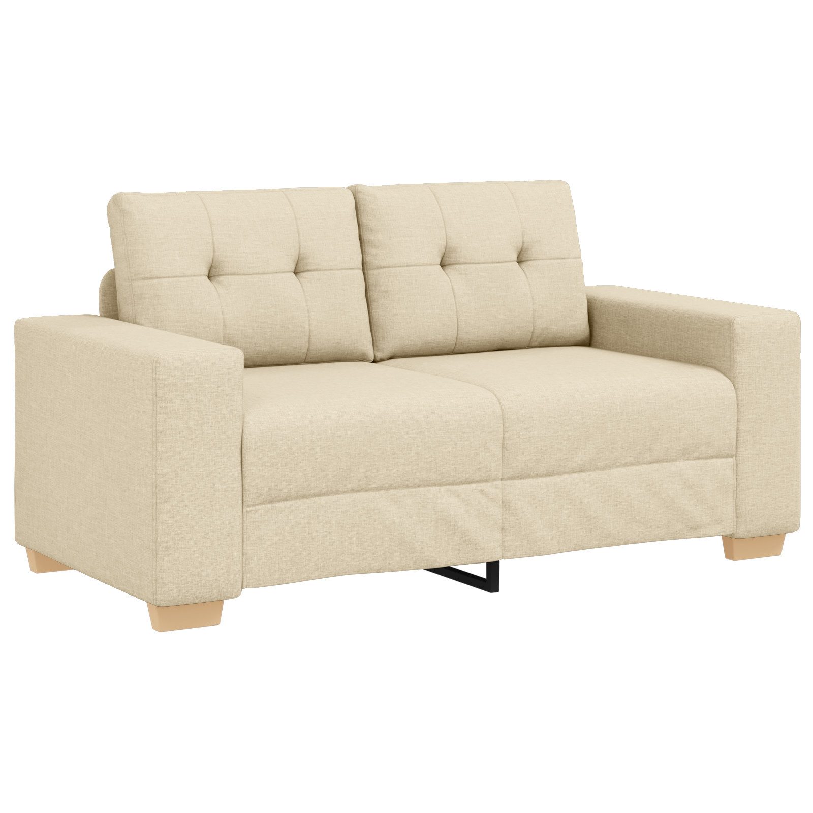 vidaXL Sofa Sofa 2-Sitzer Creme 120 günstig online kaufen