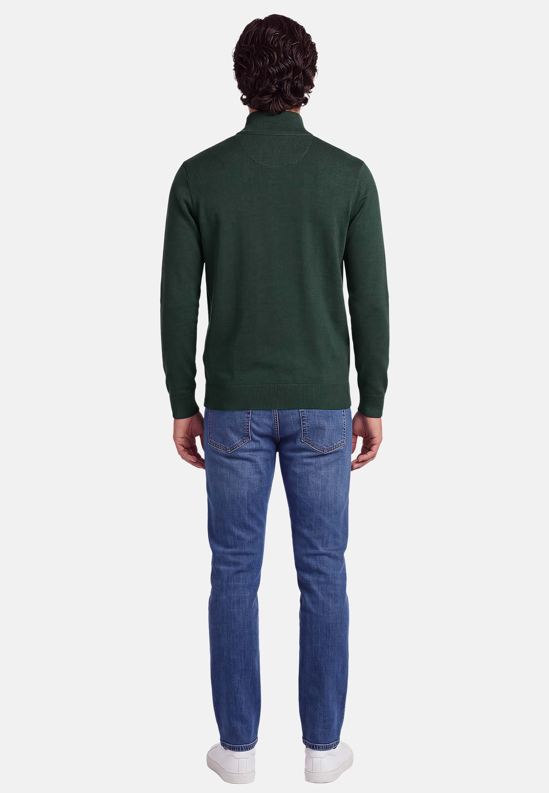 U.S. Polo Assn. Stehkragenpullover USKnooxx – Herren Half-Zip Strickpullover Baumwoll-Viskose-Mix, weiche Qualität und sportiver Look – Bild 4 von 5