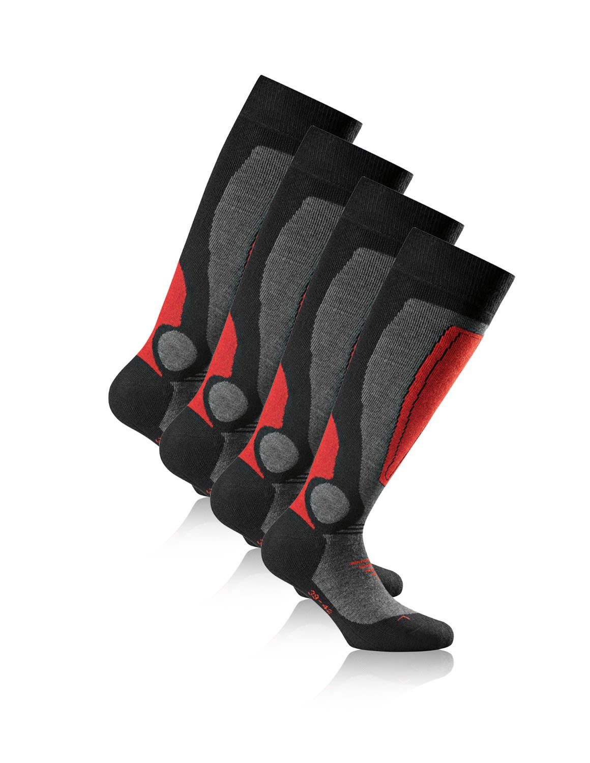Rohner Socks Thermosocken Rohner Ski 2-pack Kompressionssocken Anthracite