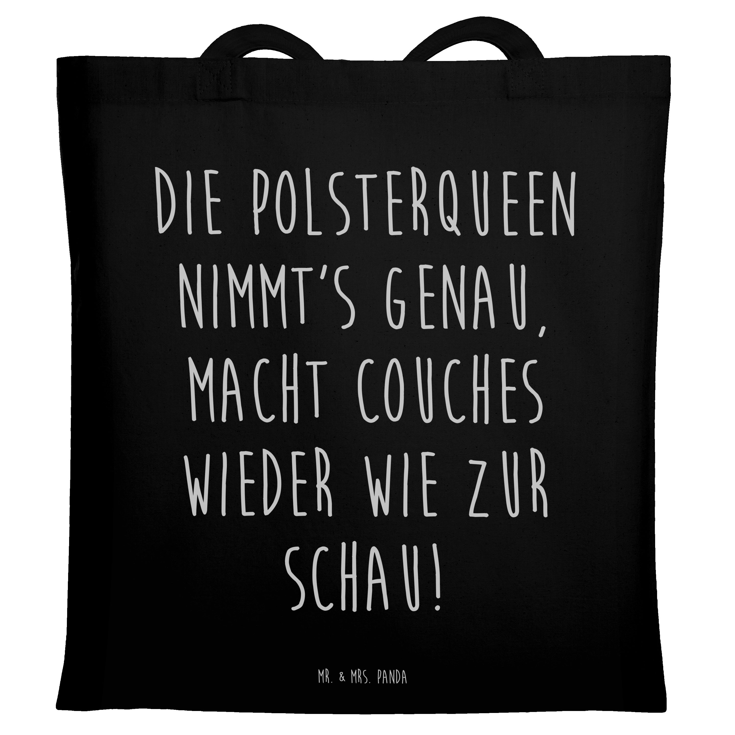 Tragetasche Die Polsterqueen nimmt's genau, macht couches wieder wie zur Schau! -