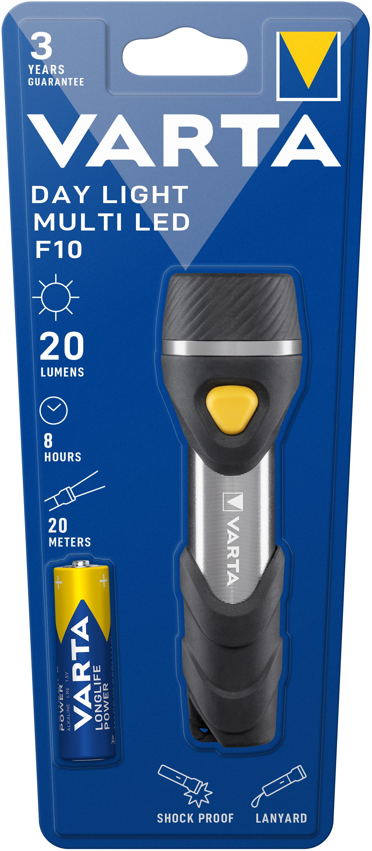 VARTA LED Taschenlampe LED-Taschenlampe VARTA Day Light Multi LED F10 mit 5 günstig online kaufen
