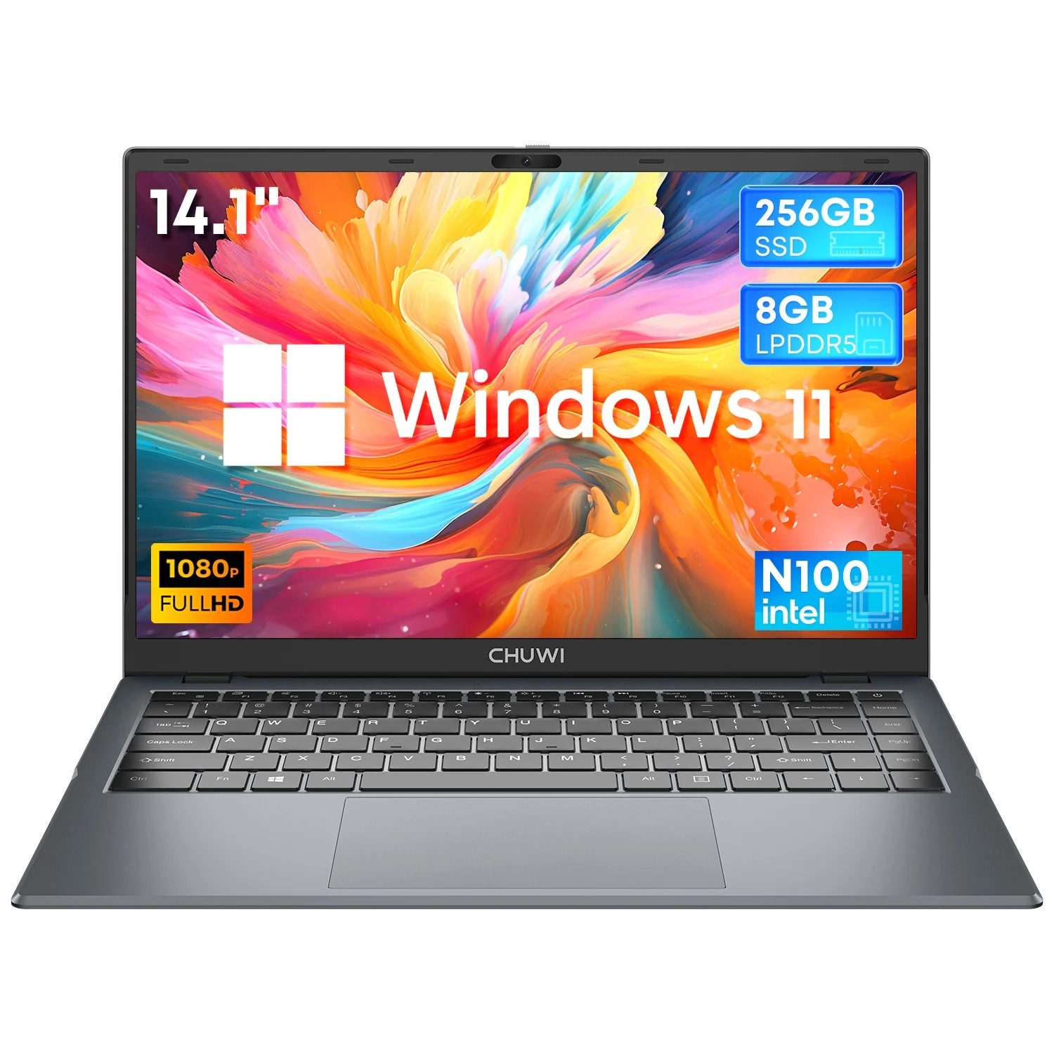 CHUWI GemiBook XPro - Prozessor Intel N100 Notebook (3556 cm/14.1 Zoll, Intel Intel N100, Intel)