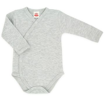 Makoma Wickelbody Baby Body Langarm Neutral für Neugeborene Jungen und Mädchen (Spar-Set, 3-tlg., 3er Pack) 100% Baumwolle