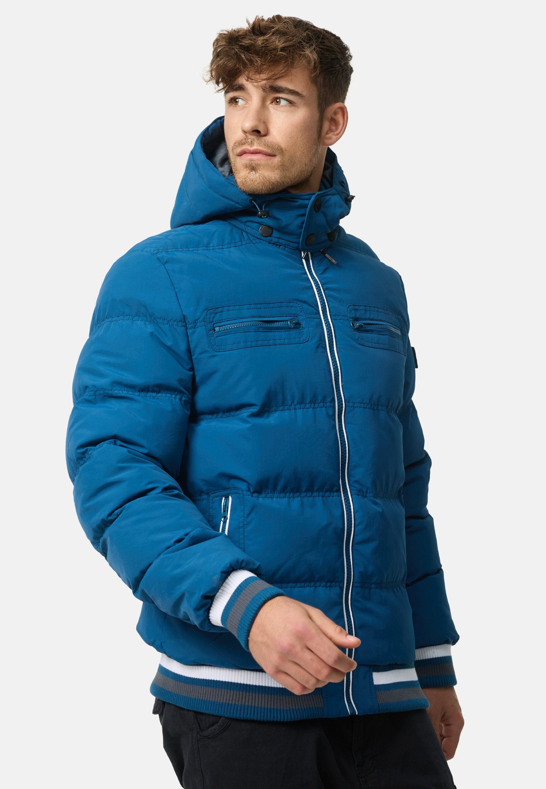 Sea Blue Steppjacke Indicode Marlon