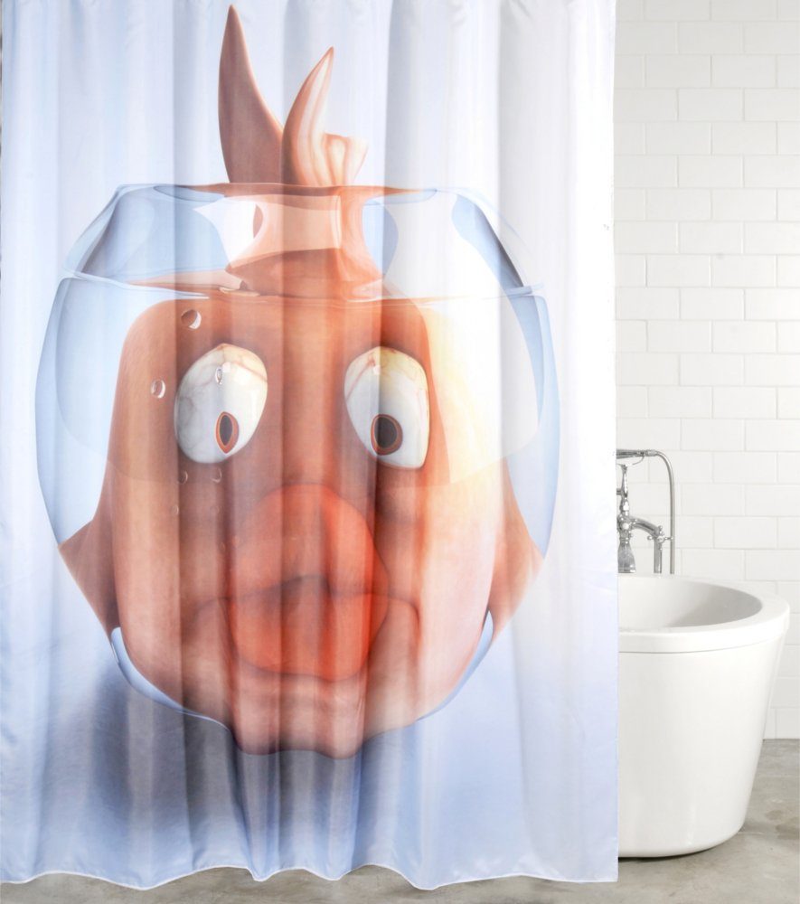 Sanilo Duschvorhang Goldfisch 180 x 200 cm, 100% wasserdicht, Anti-Schimmel günstig online kaufen