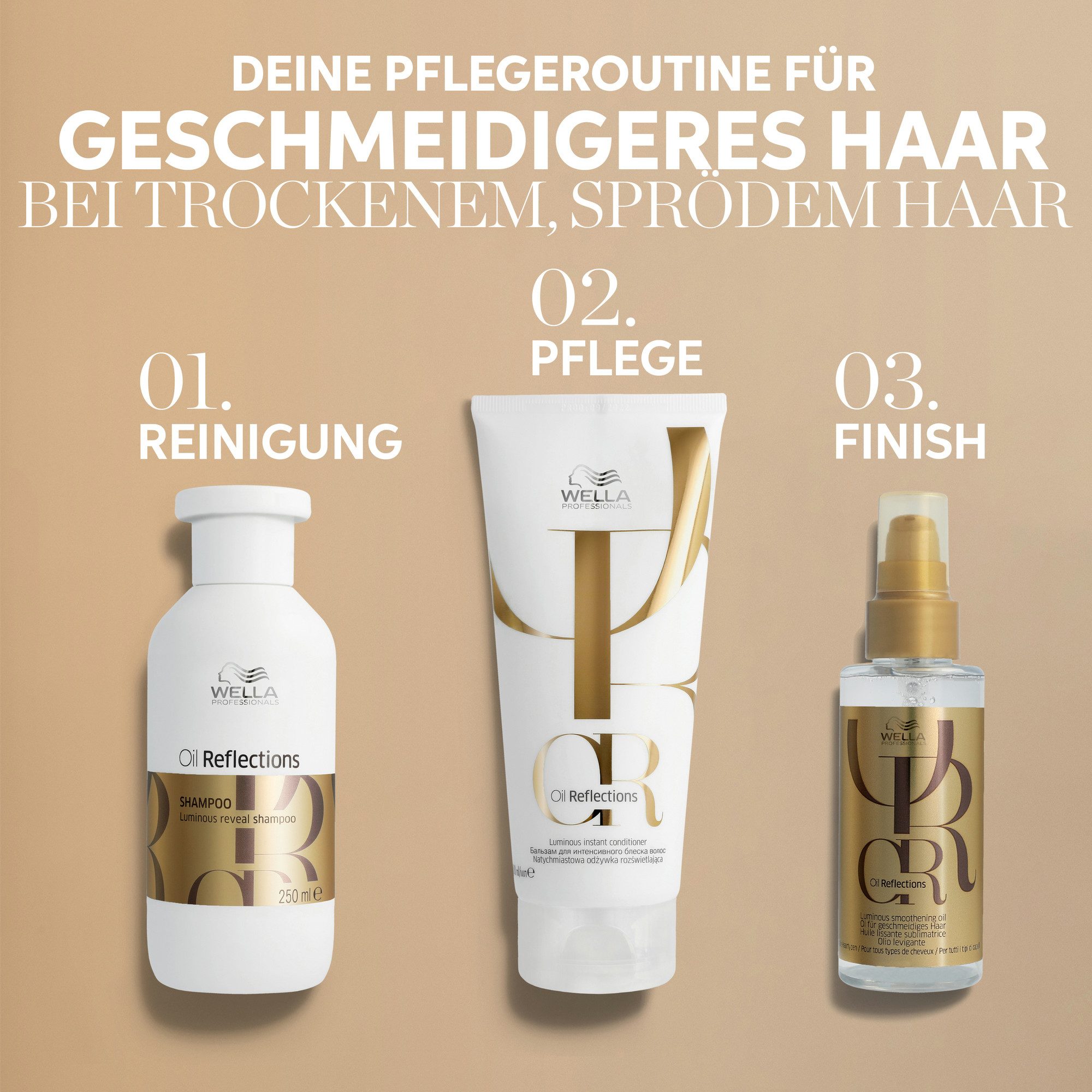 Wella Professionals Haarspülung OIL REFLECTIONS LUMINOUS INSTANT CONDITIONER, pflanzliche Inhaltsstoffe, feuchtigkeitsspendend, ultimativer Glanz