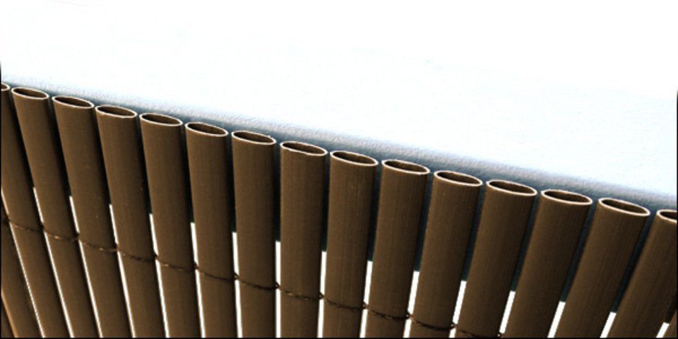 neu.haus Balkonsichtschutz PVC SICHTSCHUTZMATTE 90x300cm BRAUN/TEAK SICHTSCHUTZ WINDSCHUTZ