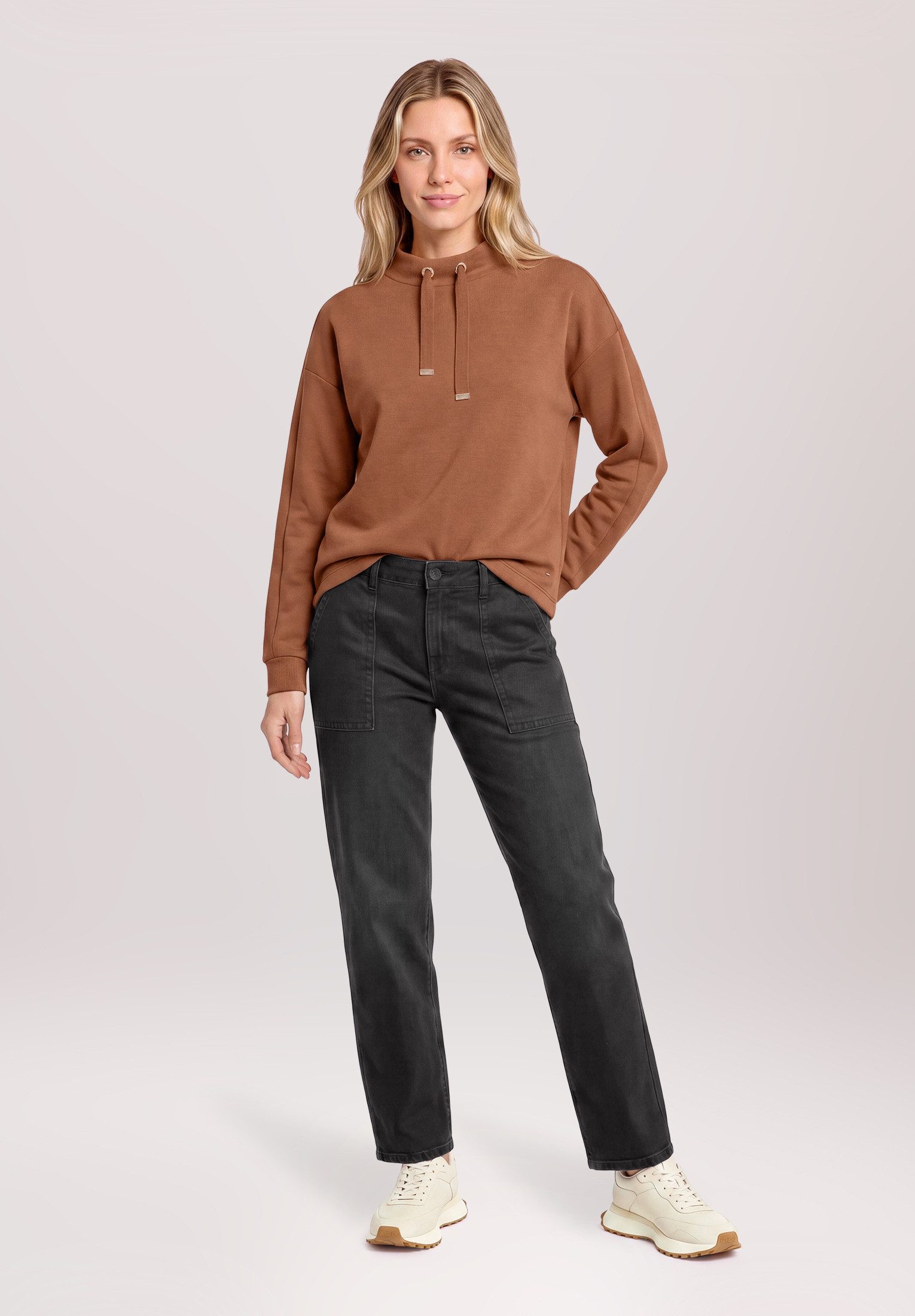 Betty&Co Sweatshirt Damen mit Stehkragen