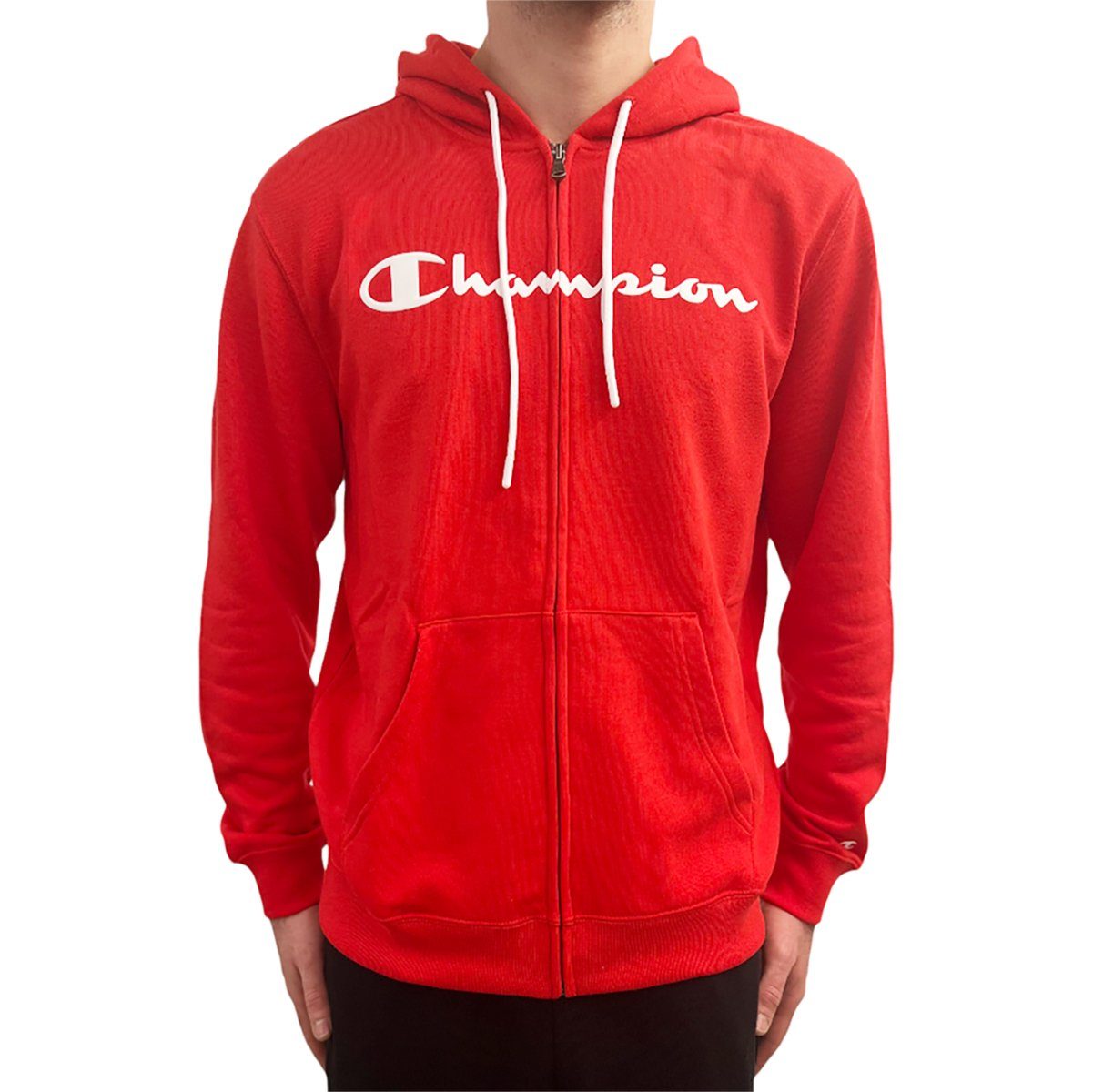 Hoodie Logo rot (1-tlg) Champion Legacy