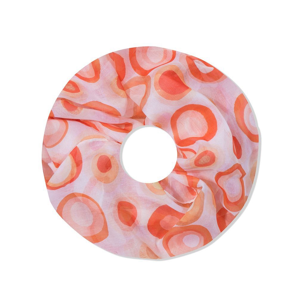 Loop Damen Schal mit Ring-Muster Weich aus 100% Viskose